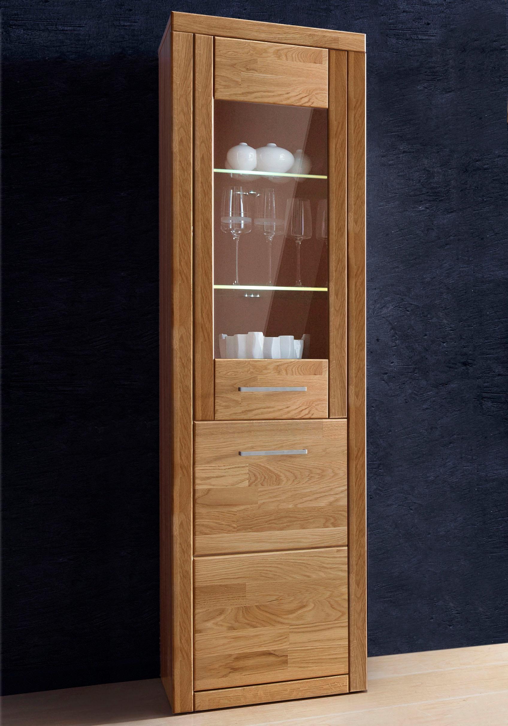 Home affaire Vitrine "Ribe,180cm hoch,5 Fächer,2 Glasböden variabel einsetz günstig online kaufen