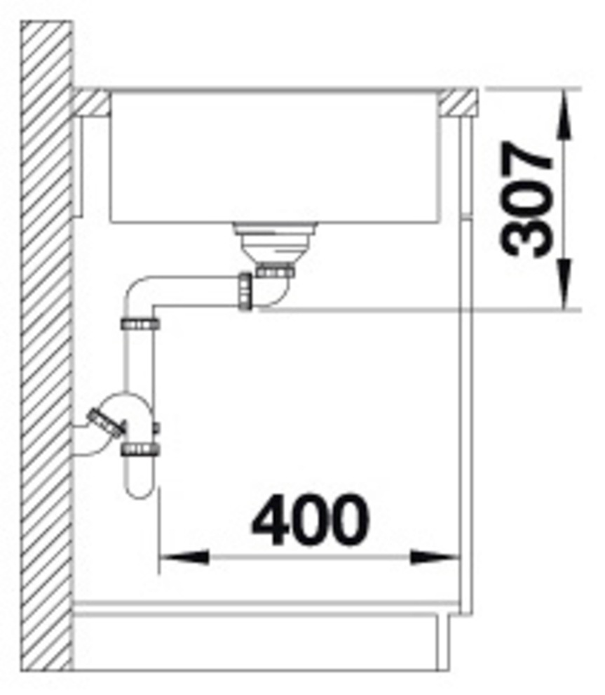 Blanco Granitspüle »AXIA III 5 S-F« 1 Stk. tlg. inklusive gratis Esche-Compound-Brückenschneidebrett