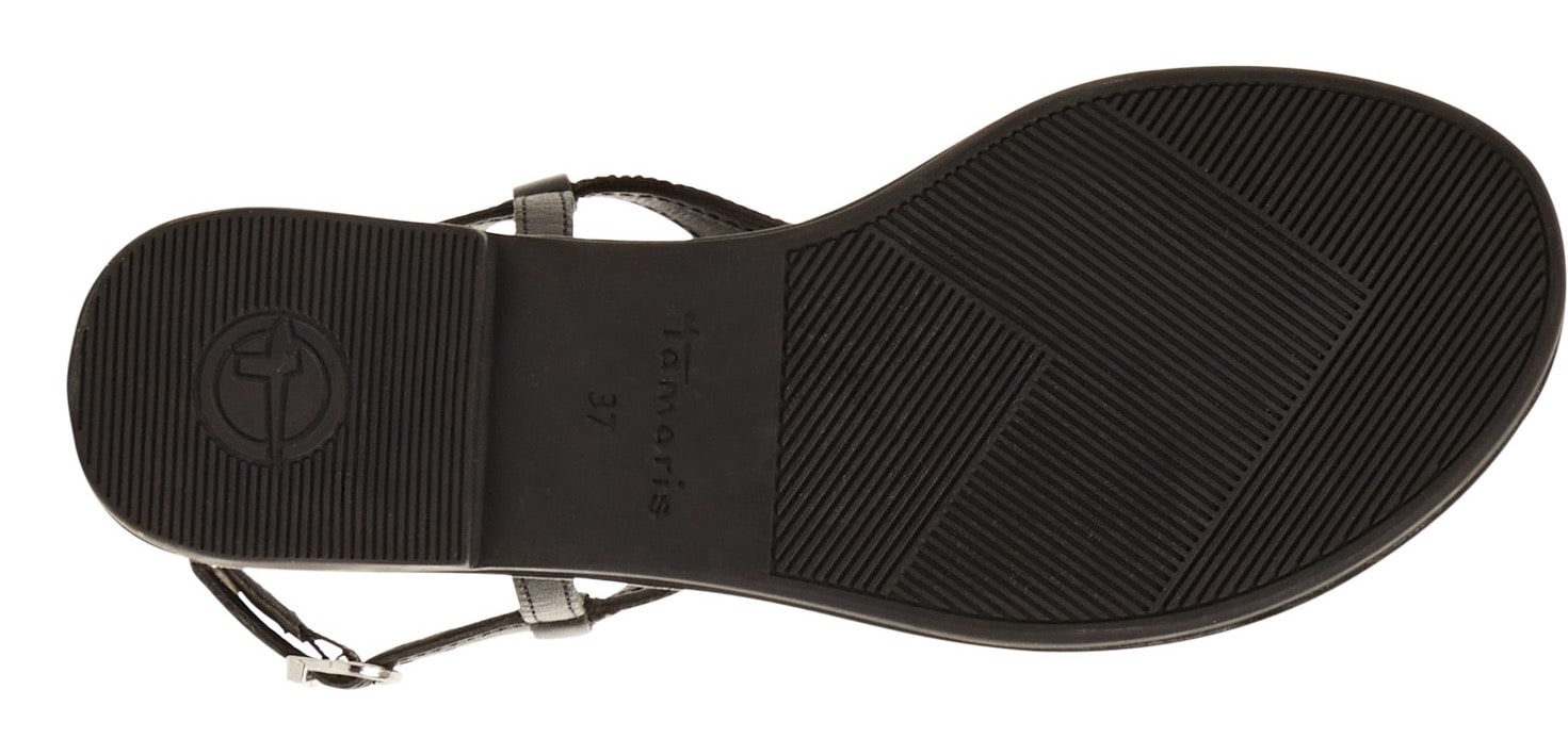 Tamaris Riemchensandale, Sandalette, Sommerschuh, Festtagsschuh, funkelnde Strasssteinchen