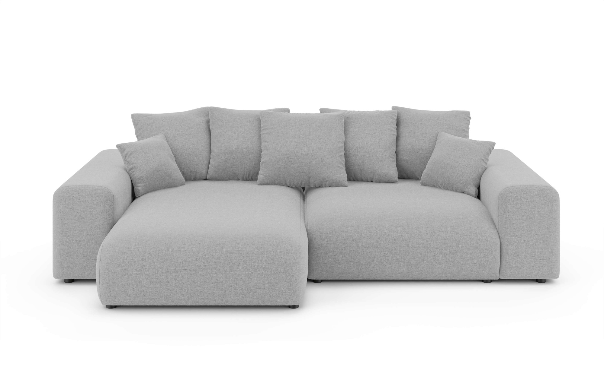 Home affaire Ecksofa »LAKESIDE mit Bettfunktion und Bettkasten, B/T/H 257/166/84 cm«, L-Form, Recamiere beidseitig montierbar, Wellenunterfederung