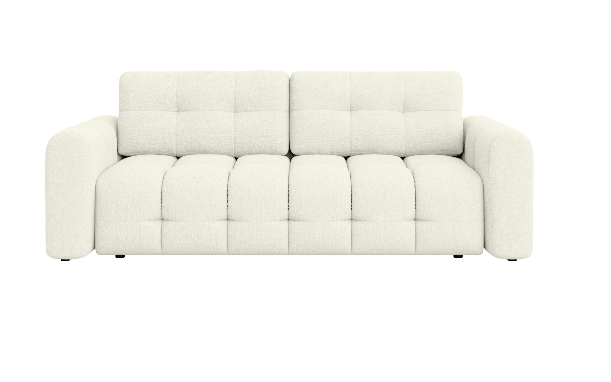 INOSIGN 3-Sitzer »Manilla, wahlweise mit Bettfunktion, B/T/H 265/117/91 cm«, mit Wellenunterfederung, in verschiedenen Materialien und Farben