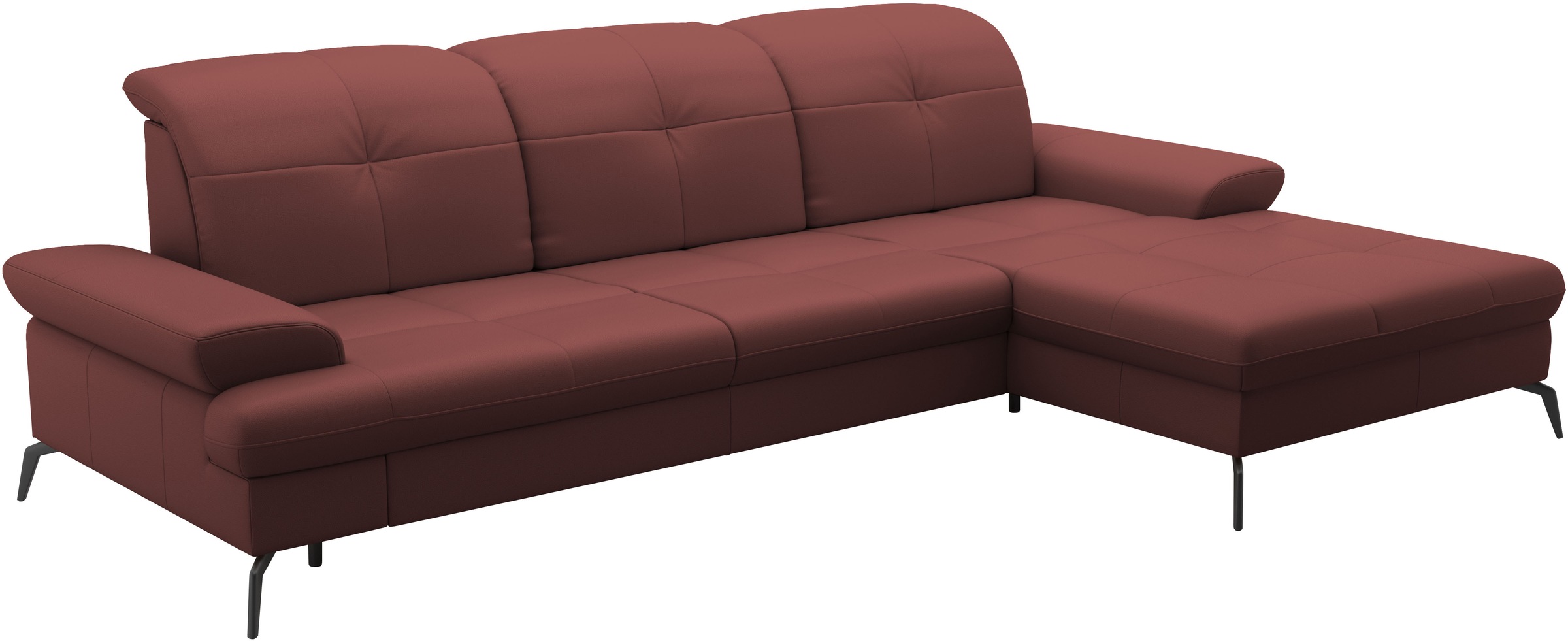 sit&more Ecksofa »Amica, L-Form, inkl. Sitztiefenverstellung & Armteilverstellung«, wahlweise mit Bettfunktion, Bettkasten und Kopfteilverstellung