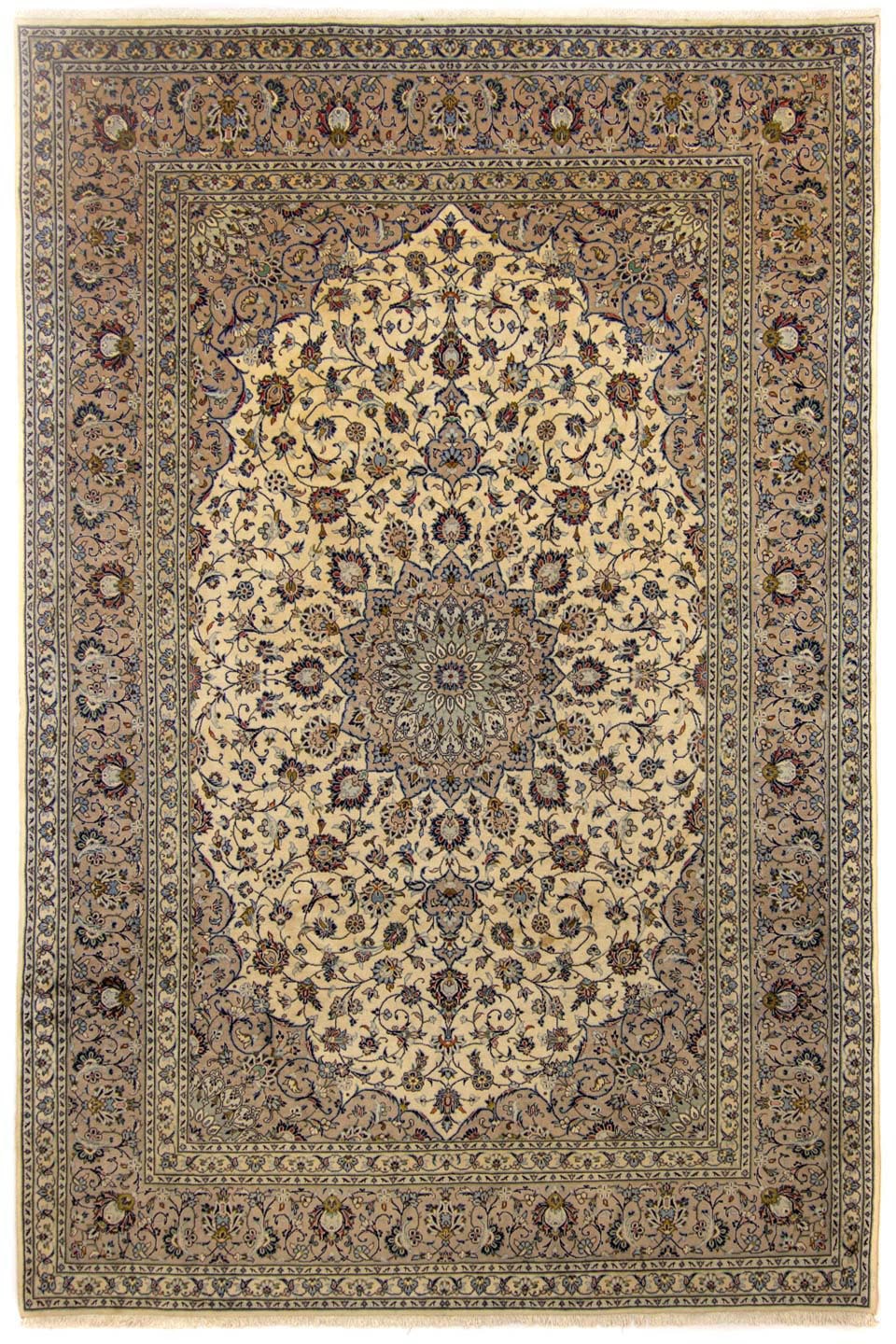 morgenland Wollteppich »Keshan Medaillon Marrone chiaro 352 x 245 cm«, rech günstig online kaufen