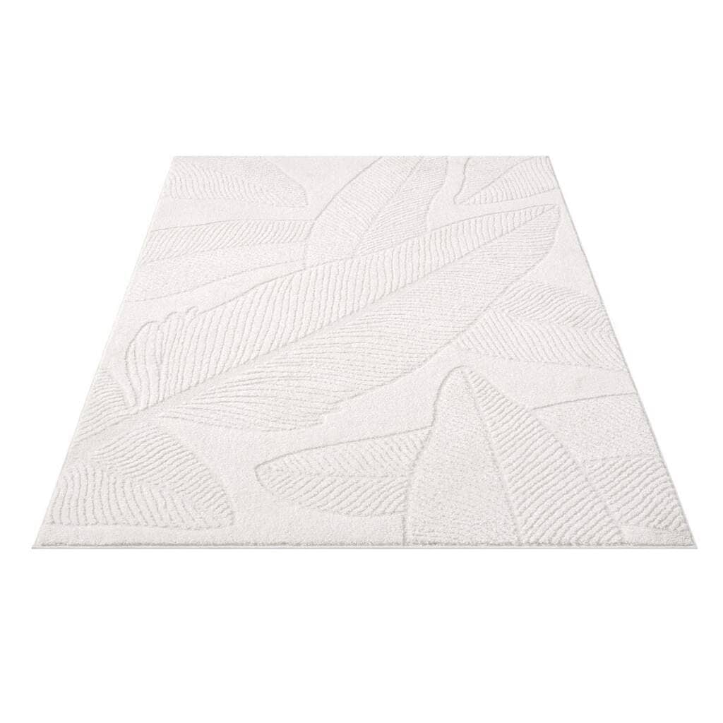 Carpet City Teppich »LOUNGE 0629«, rechteckig, 15 mm Höhe, Kurzflor-Teppich Modern, Hoch-Tief-Struktur, Wohnzimmer, Schlafzimmer