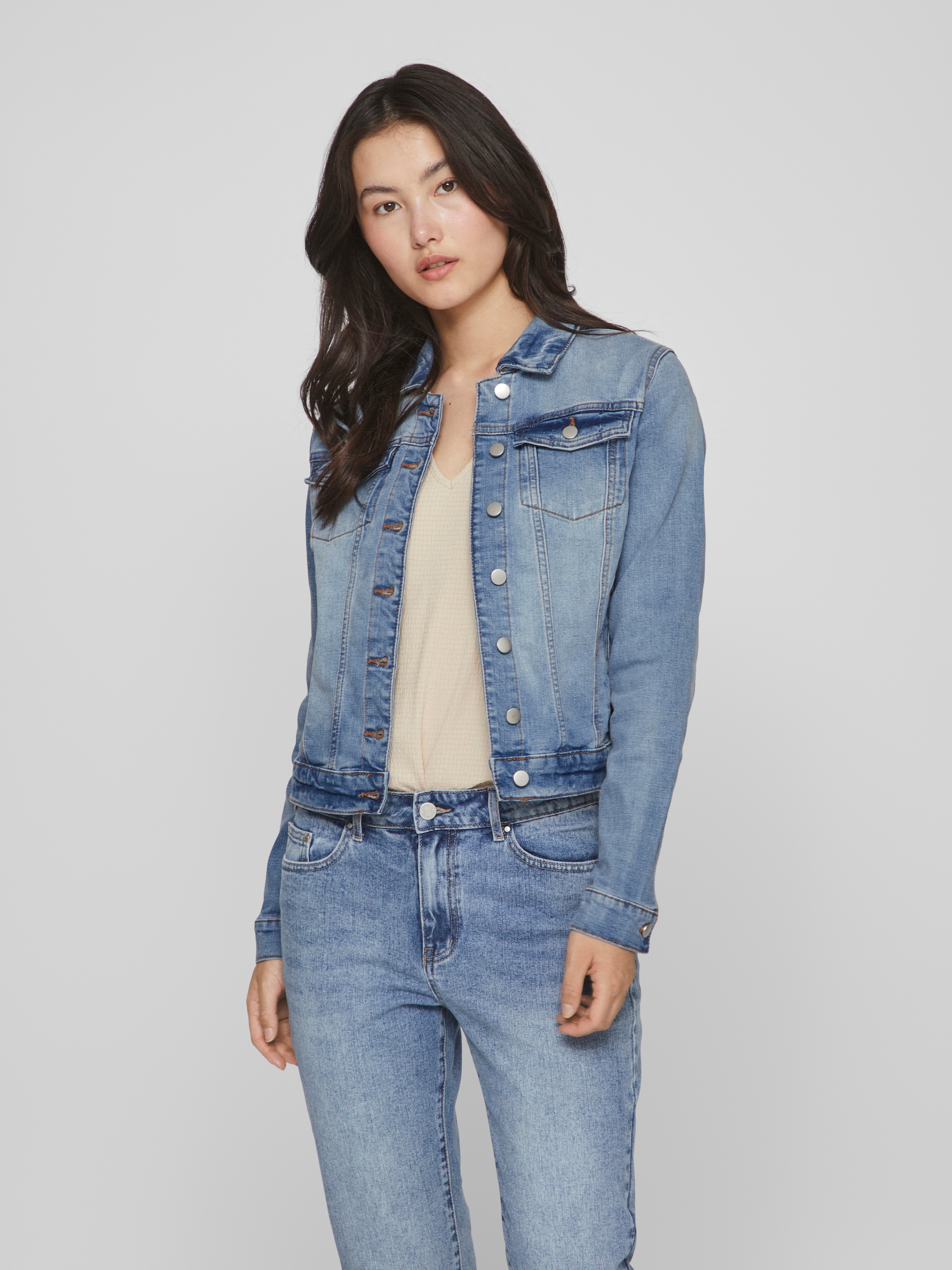 Vila Jeansjacke »VISHOW NEW L/S DENIM JACKET - NOOS«