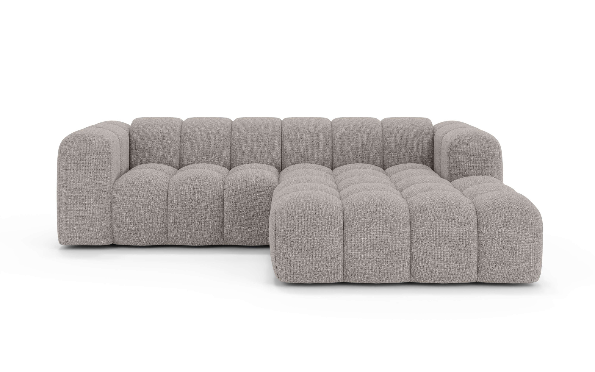 OTTO home Ecksofa »KALLIE Design-Sofa mit Wellenunterfederung, Bubble-Optik günstig online kaufen