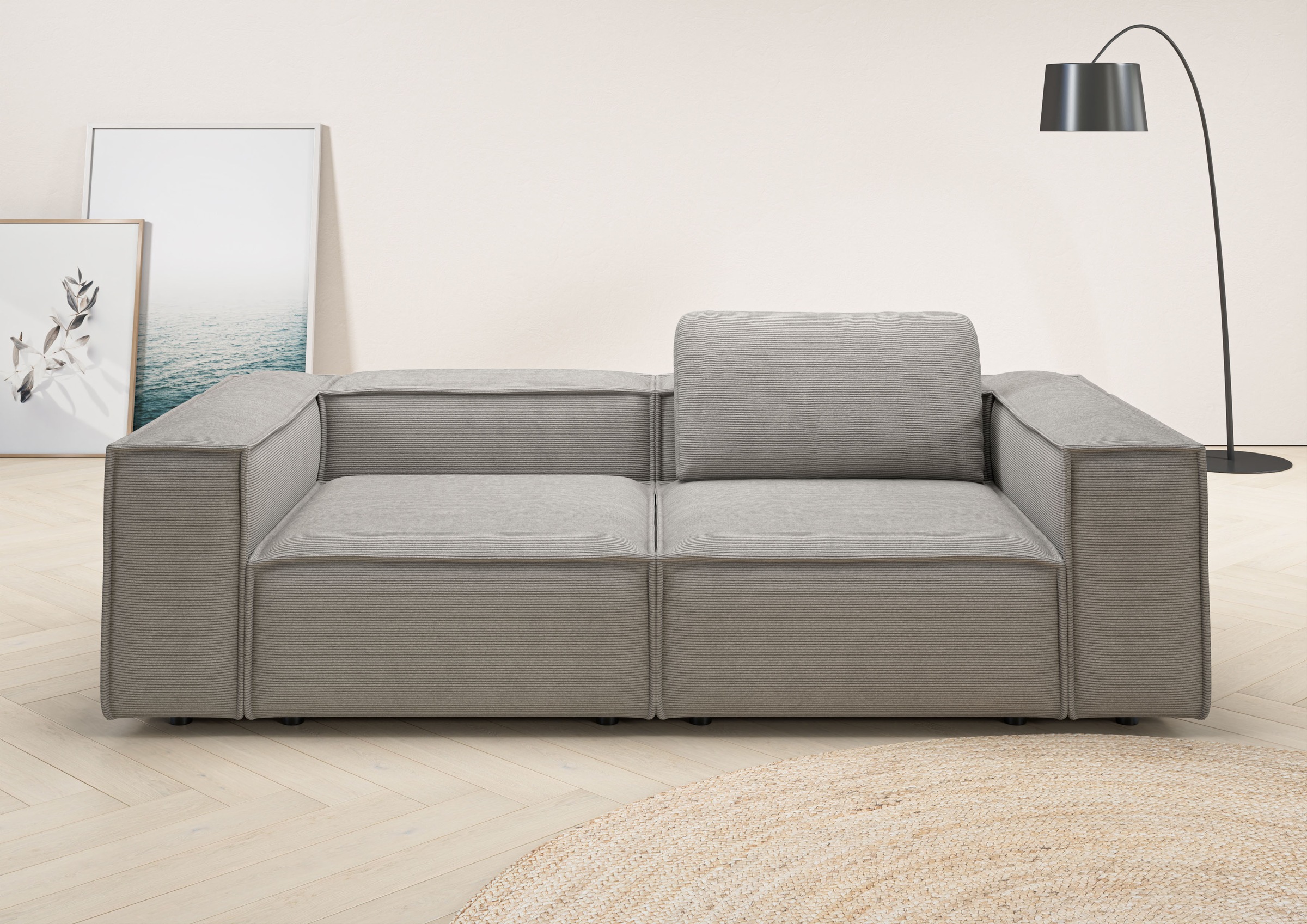 PLACES OF STYLE 2-Sitzer »Watertown, modernes Sofa 246 cm breit, auch in Fe günstig online kaufen