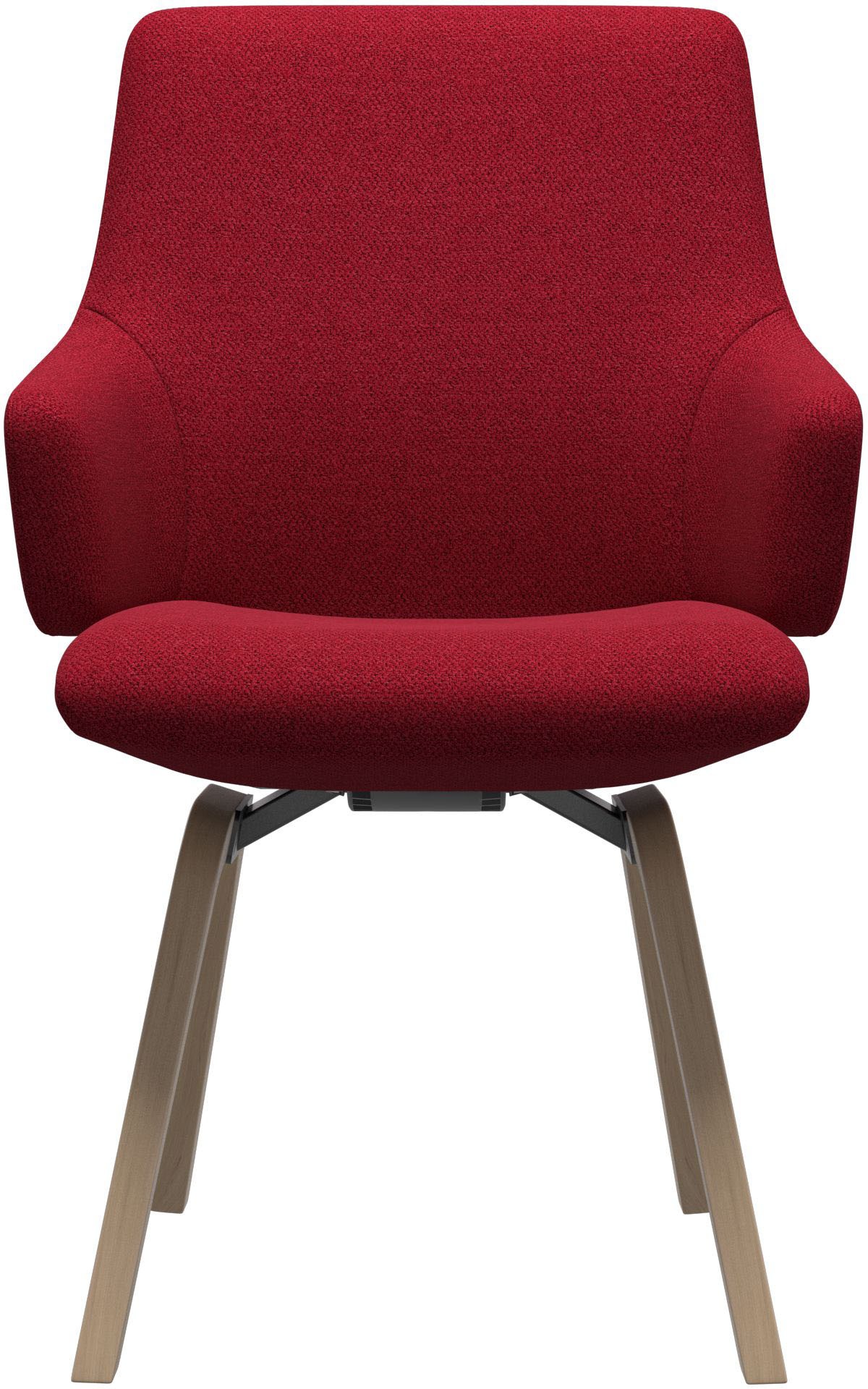 Stressless® Polsterstuhl »Laurel«, ROHLEDER Stoff Q2 FARON, Low Back mit Armlehne, Größe L, mit schräggestellten Beinen in Schwarz