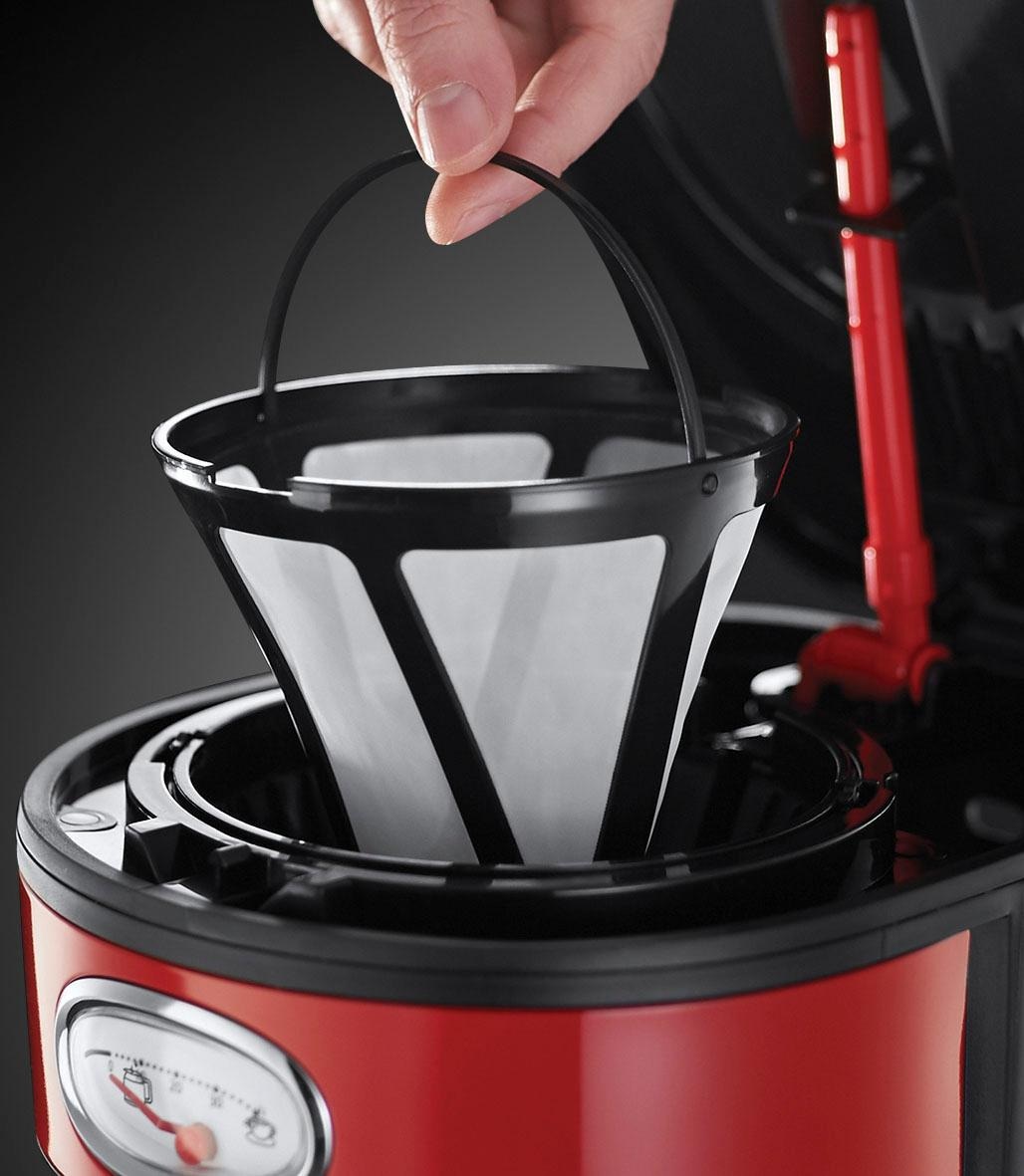 RUSSELL HOBBS Filterkaffeemaschine »Retro Ribbon Red 21700-56«, Papierfilter,  1x4 online kaufen