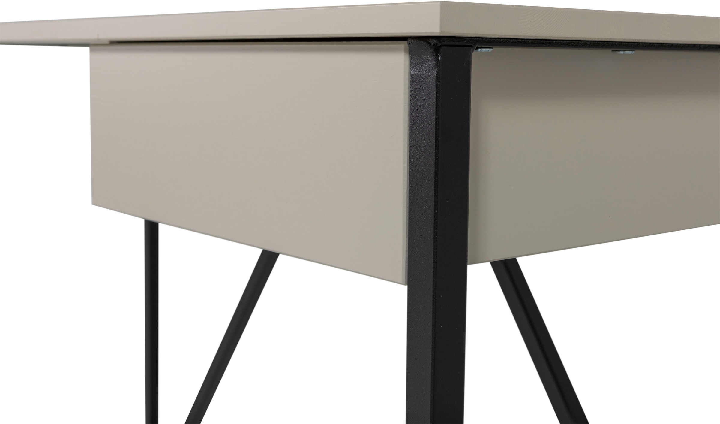 WOOOD Schreibtisch »New Julius FSC®-Kiefernholz mit Schublade, lackiert B126xT53xH75 cm« Tragkraft Blatt 20 kg, sichtbare Maserung, einfach zu montieren