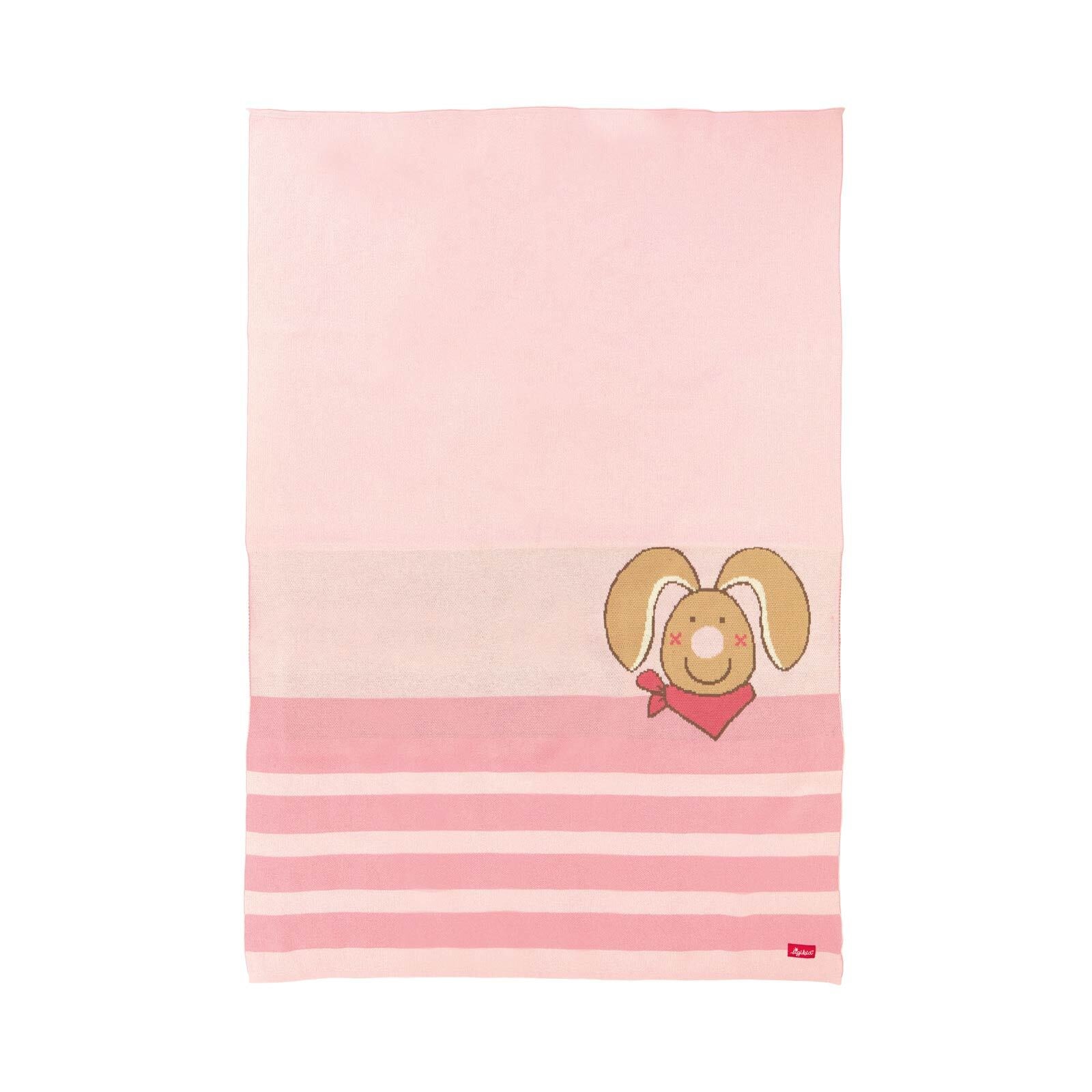 Sigikid Babybettdecke »Baby Strickdecke Hase DubbiDuu 100 x 0.5 x 70 cm ros günstig online kaufen