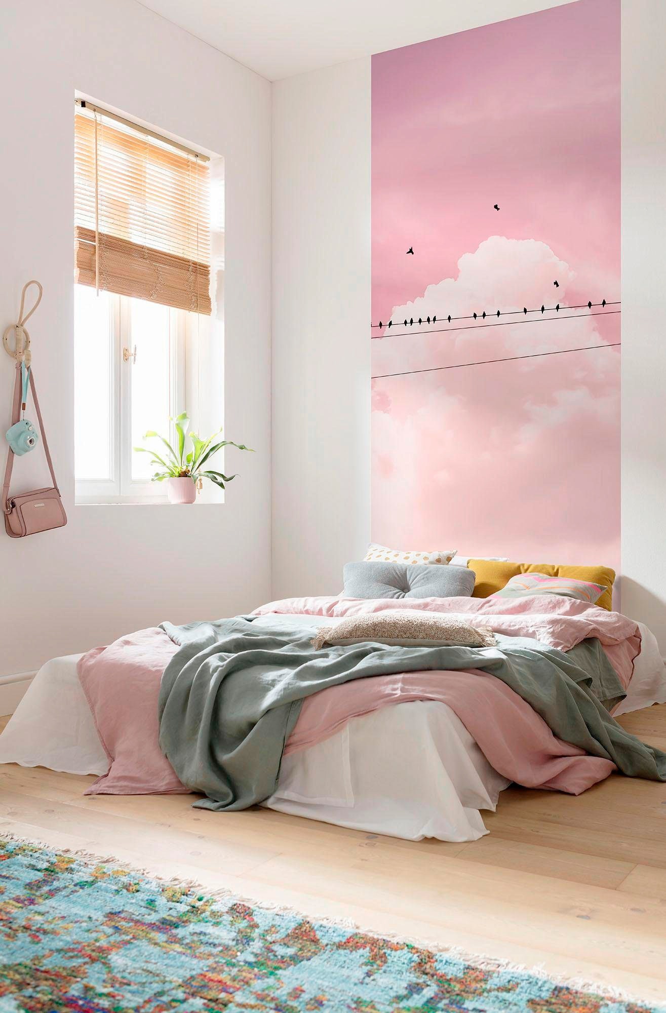 Komar Vliestapete »Digitaldruck Vlies -  Cloud Wire Panel - Größe 100 x 250 cm« bedruckt glatt Wohnzimmer, Schlafzimmer