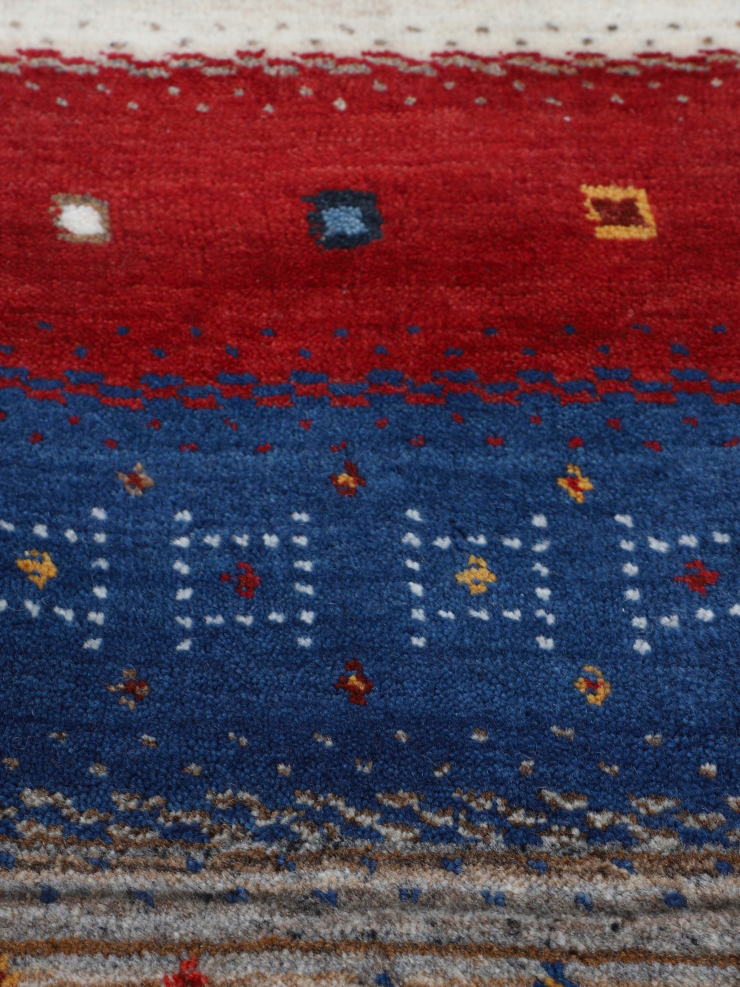 carpetfine Läufer »Gabbeh Don«, rechteckig, 15 mm Höhe, reine Wolle, sehr weicher Flor, Wohnzimmer