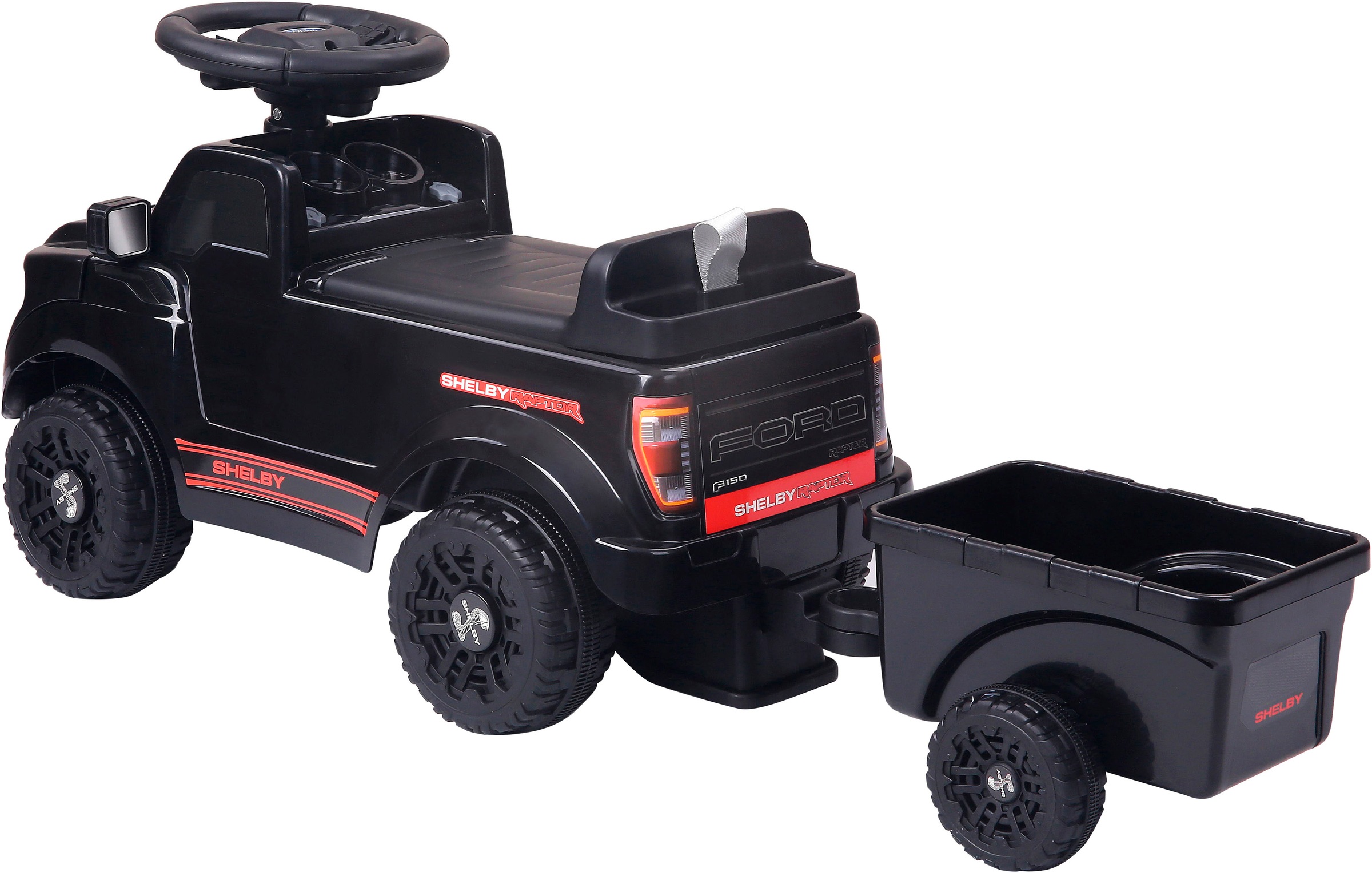 Jamara Rutscherauto »Shelby Ford F-150 Raptor mit Anhänger« mit Soundeffekten