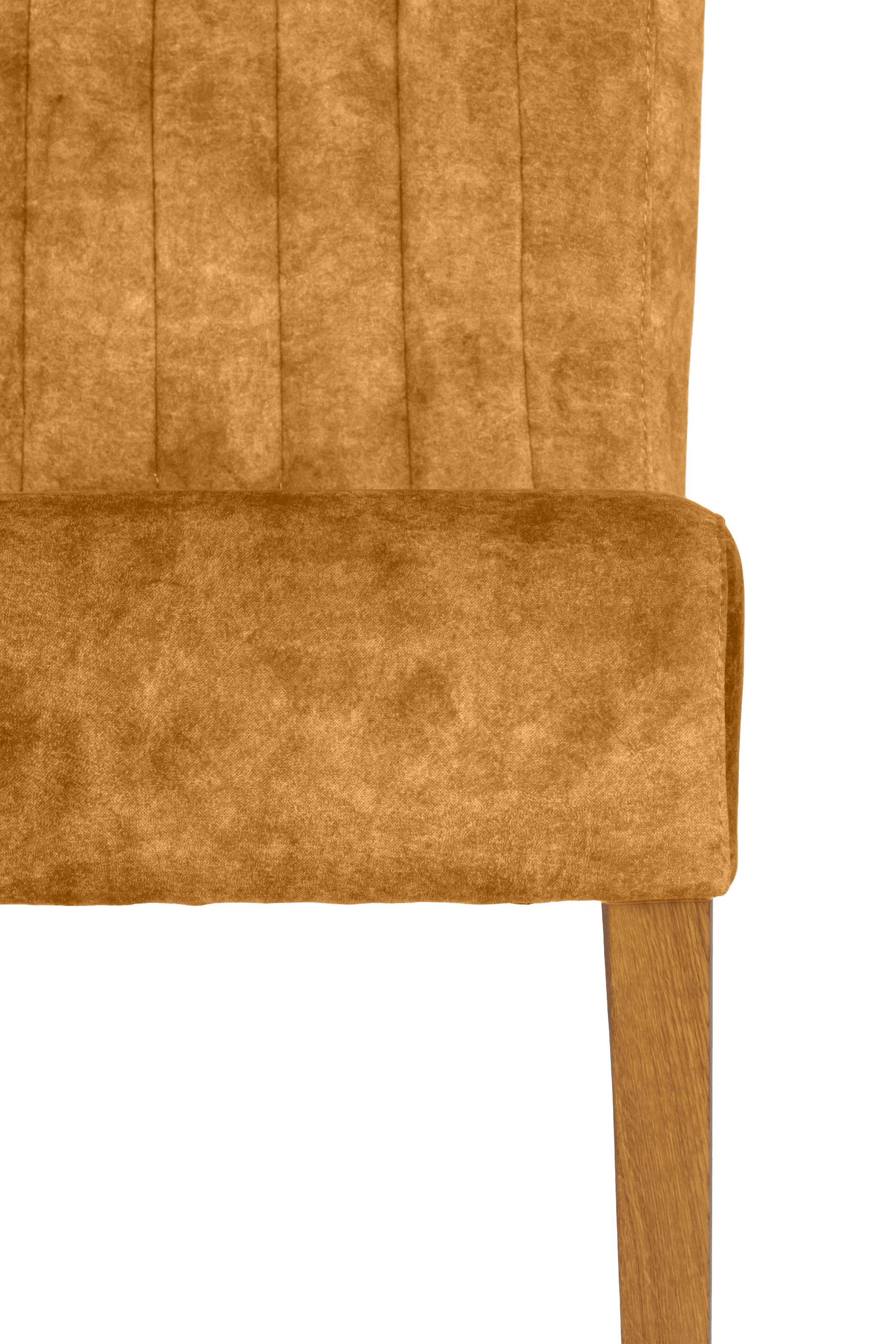 Home affaire 4-Fußstuhl, (Set), 2 St., Samtvelours, vertikale Nähte in der Rückenlehne
