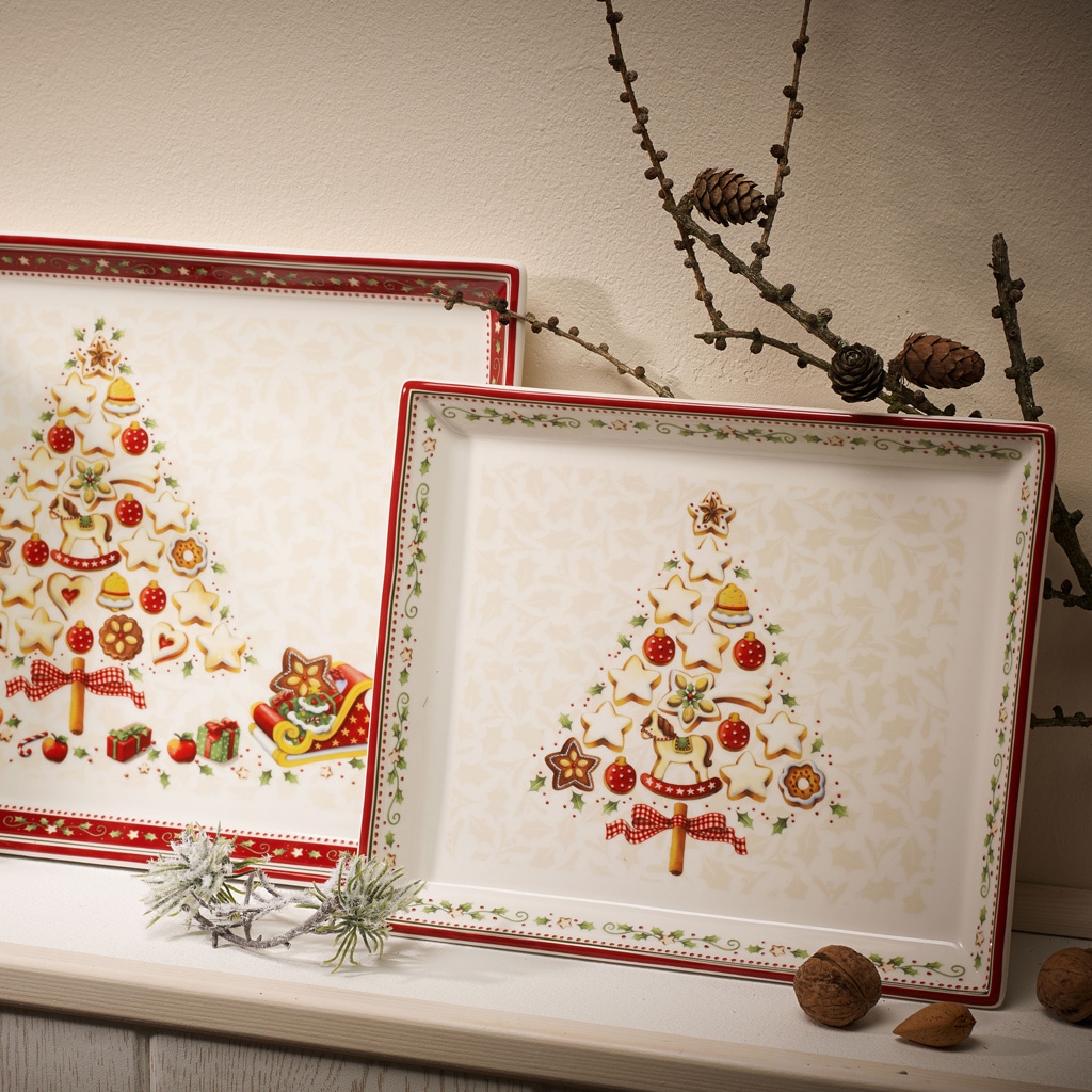 Villeroy & Boch Servierplatte »Gebäckplatten Winter Bakery Delight 650 ml 6er Set bunt«