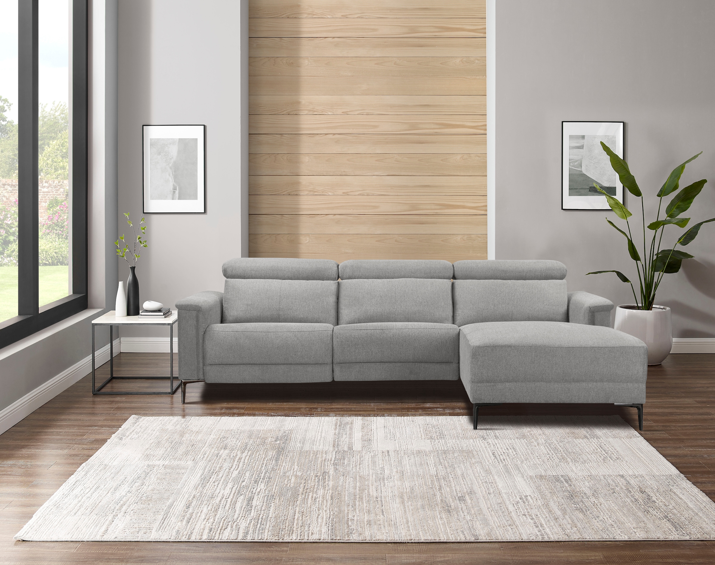 Places of Style Ecksofa Lund, mit man. o. elektr. Relaxfunktion und USB/ Ko günstig online kaufen