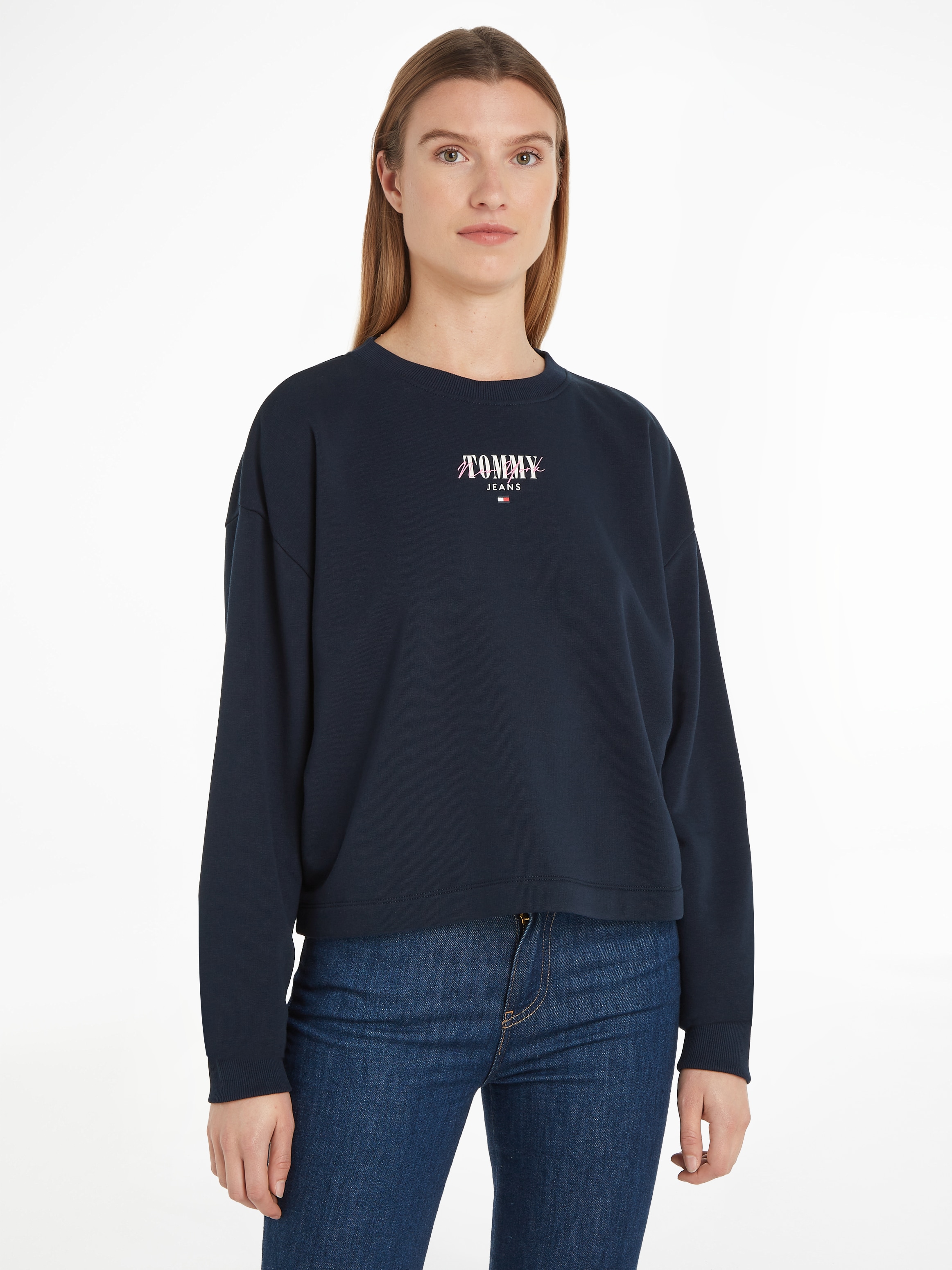 Tommy Jeans Curve Sweatshirt »TJW RLX ESSENTIAL LOGO CREW EXT«, Große  Größen bestellen