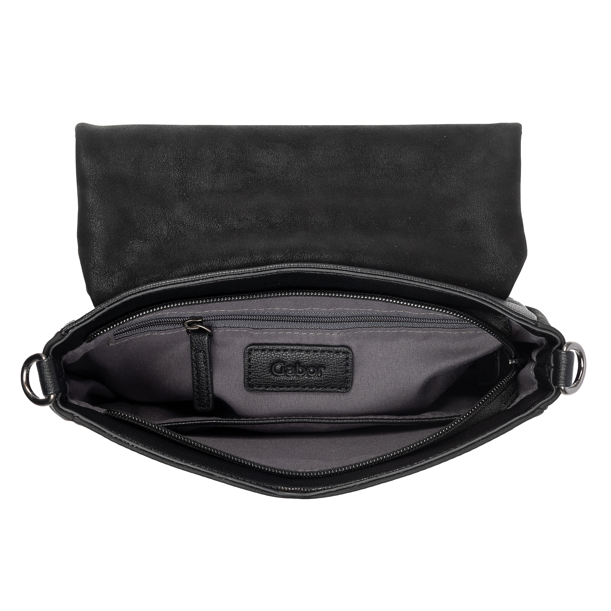 Gabor Umhängetasche »Lida« weiches Nubuk-Lederimitat und Formen mit aufwendigen Schulterriemen