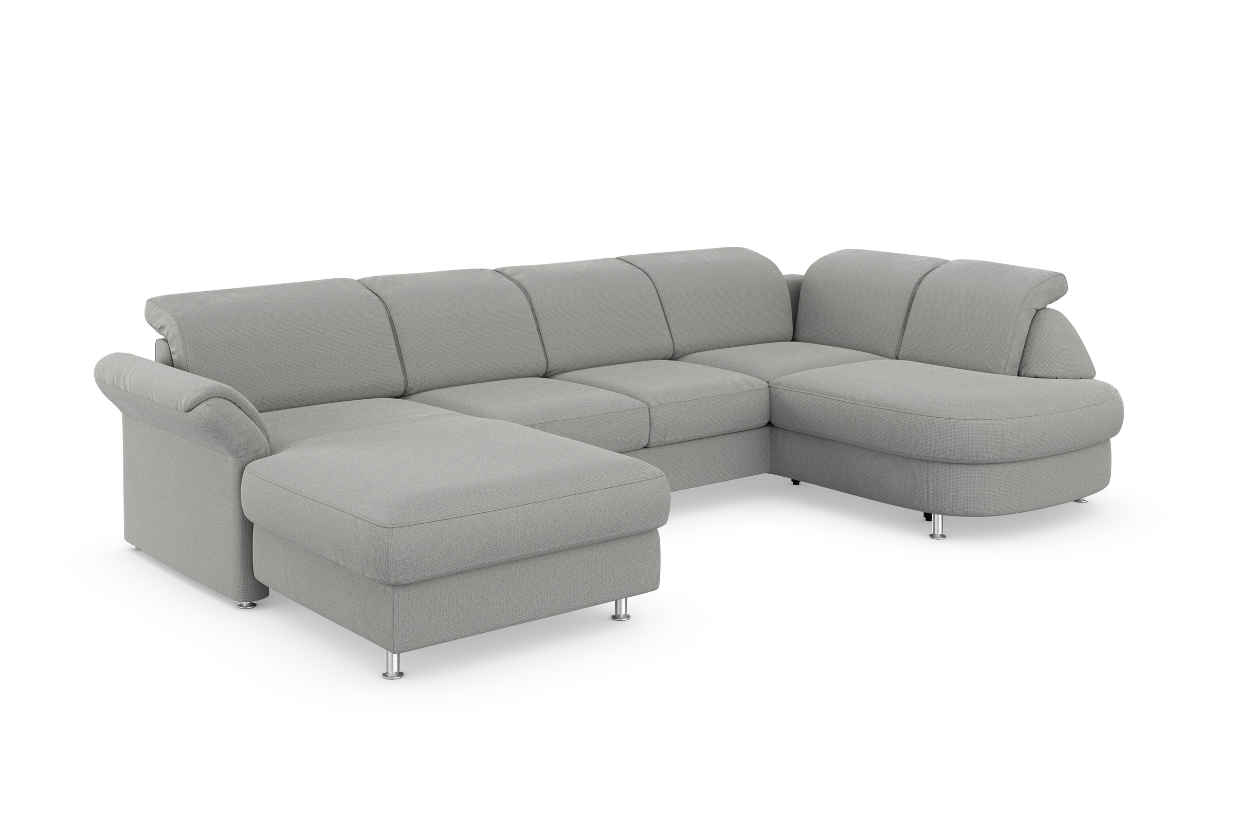 sit&more Wohnlandschaft »Apulia U-Form«, wahlweise Bettfunktion, Bettkasten und Kopf- und Armteilverstellung