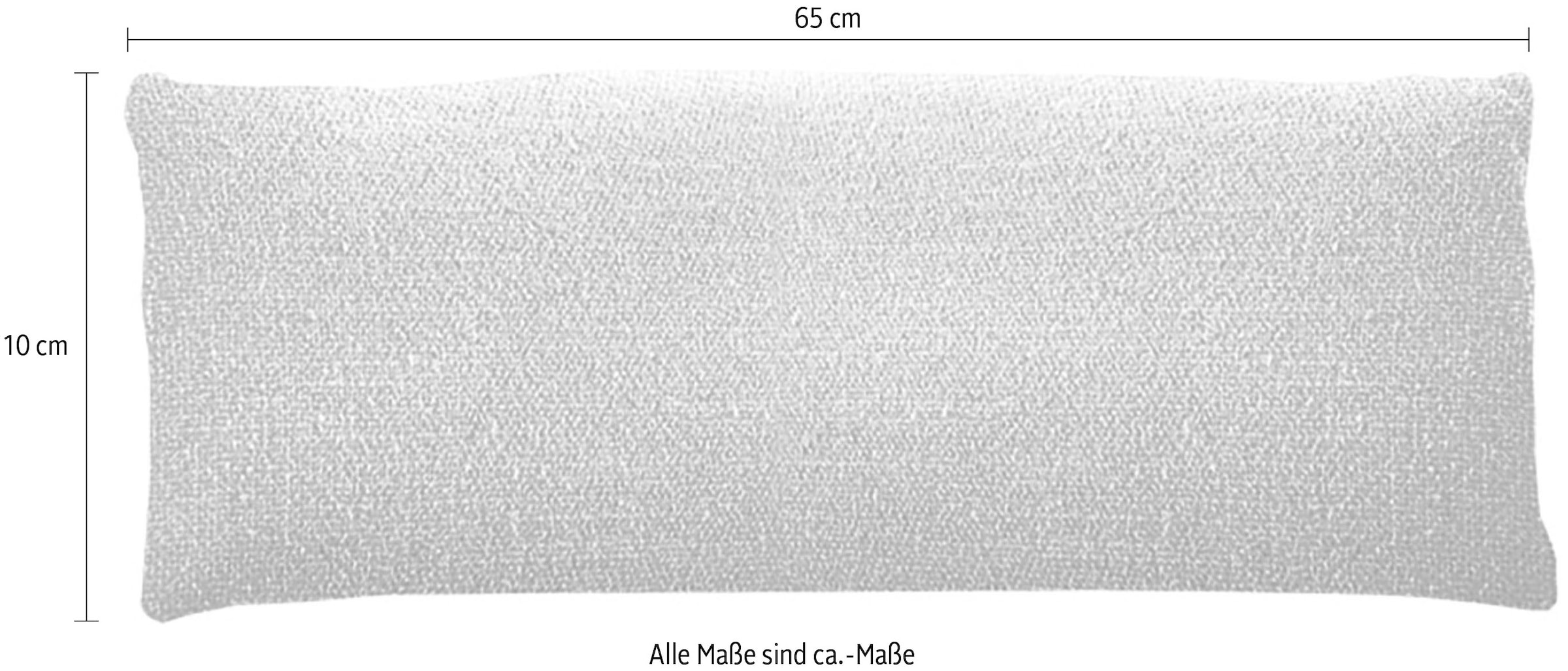 Home affaire Dekokissen »Liora, Nierenkissen medium, Breite 65 cm« passend zur Liora-Serie, extra Rückenstütze & optisches Highlight