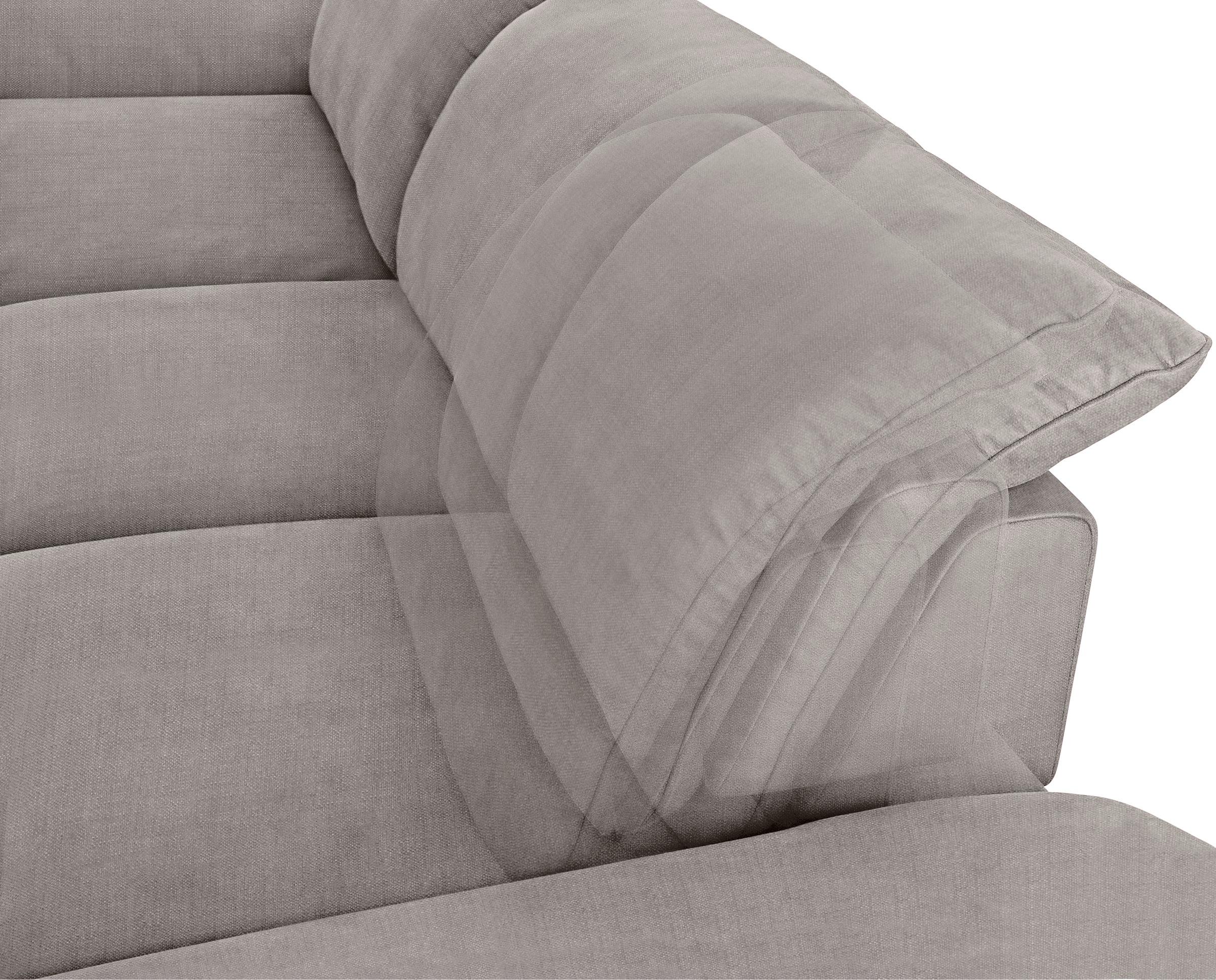 W.SCHILLIG Ecksofa »enjoy&MORE, Designsofa, bequem, elegant und zeitlos, L-Form«, Sitztiefenverstellung, Füße bronze pulverbeschichtet, Breite 340 cm