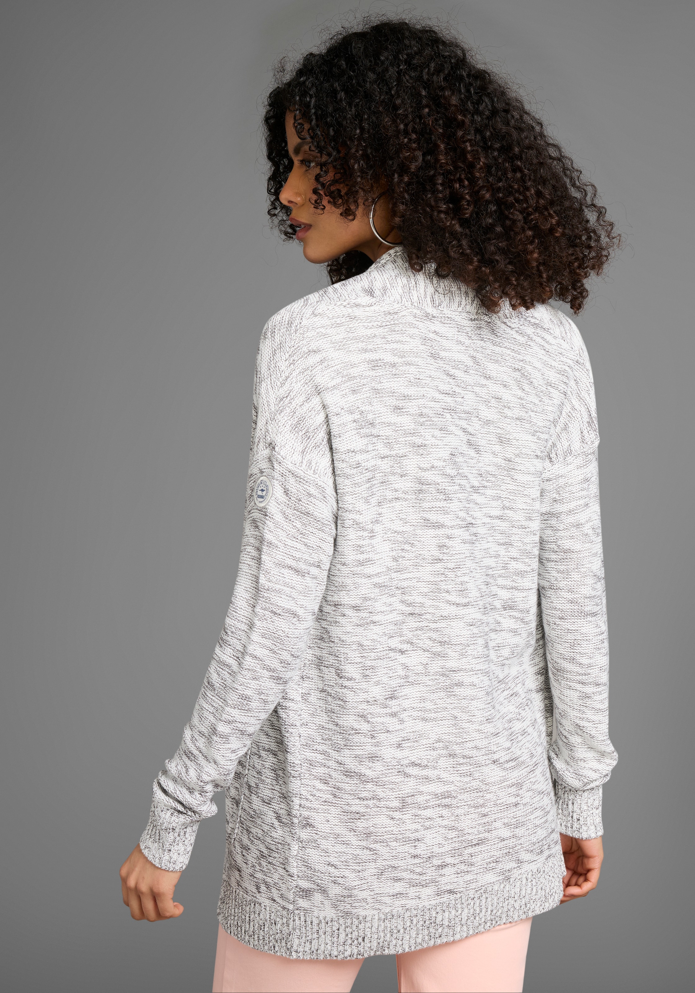 KangaROOS Strickjacke, in meliertes Obermaterial