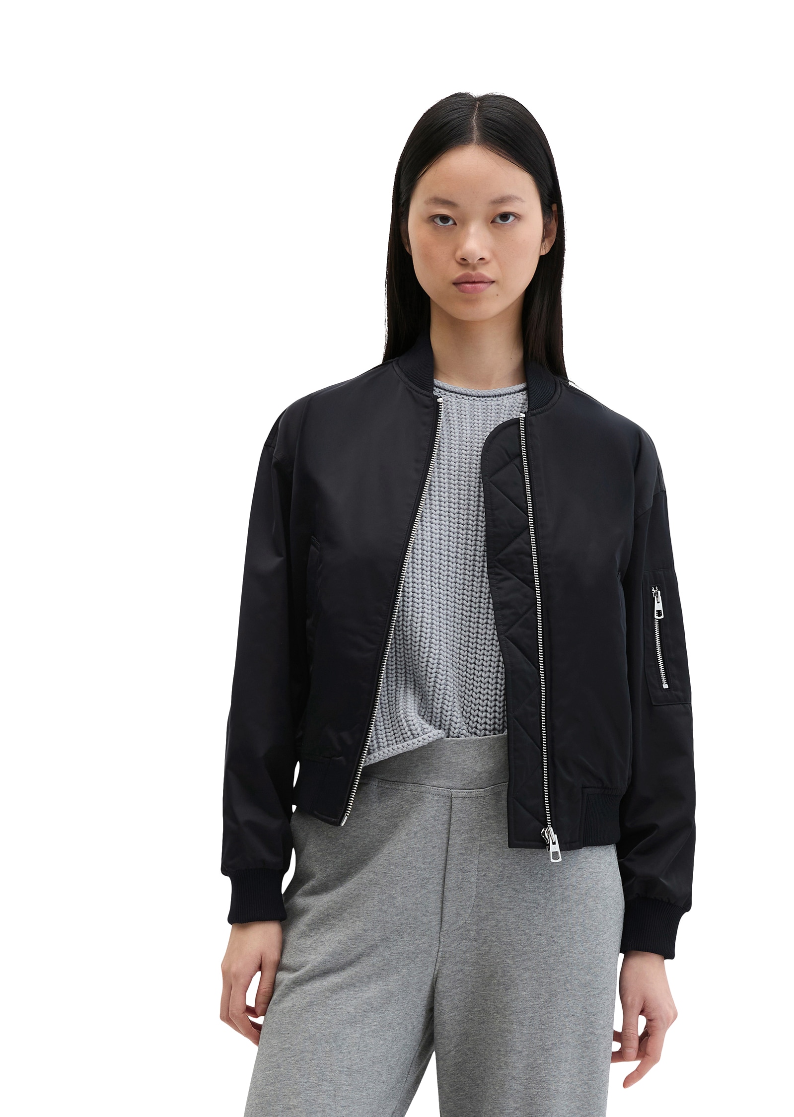 Marc O'Polo Blouson ohne Kapuze regular Fit, mit praktischen Eingrifftaschen, leicht gefüttert