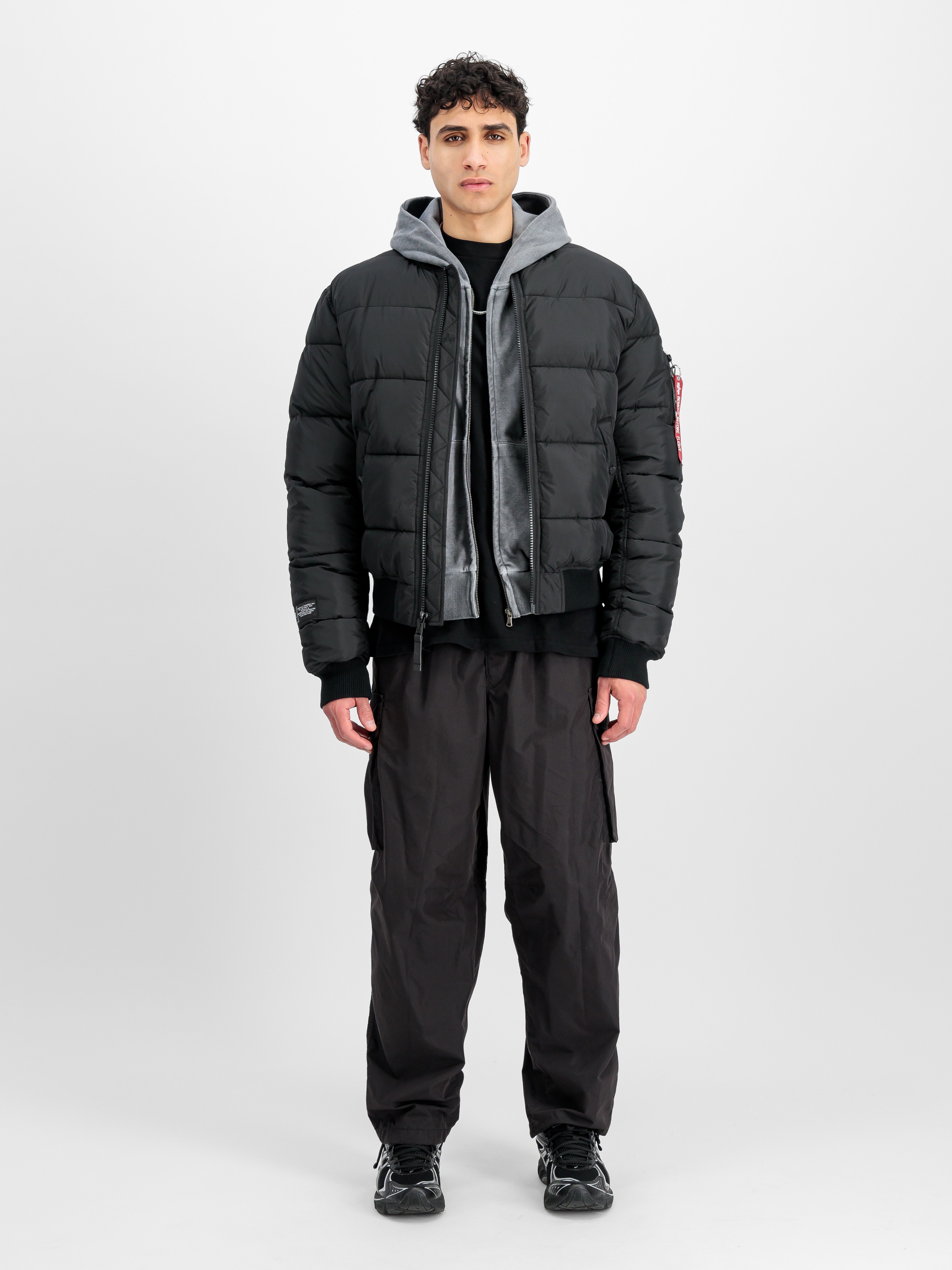 Alpha Industries Steppjacke »MA-1 Logo Puffer«, ohne Kapuze