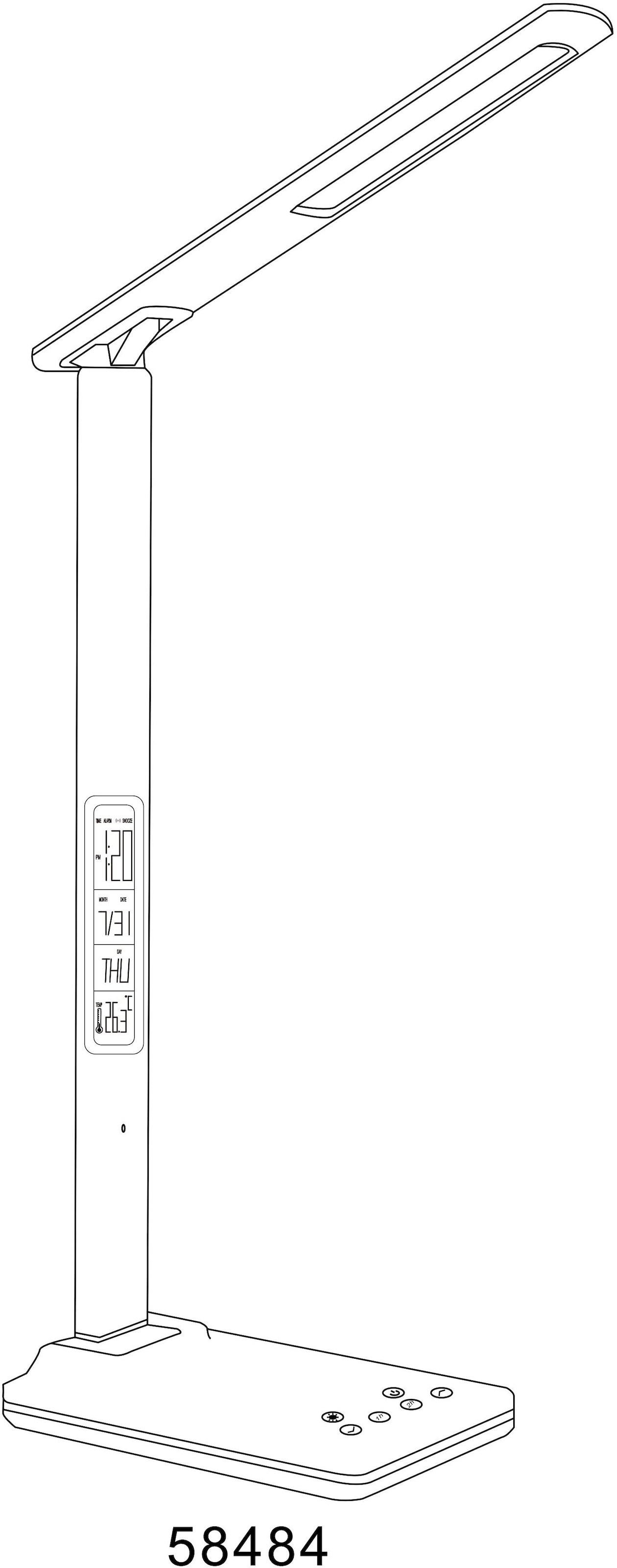 Hanseatic LED Tischleuchte »TL-CCT« LED-Modul 1 Stk. warmweiß - kaltweiß Schreibtischleuchte, Office Lampe, CCT, Timer, Uhr