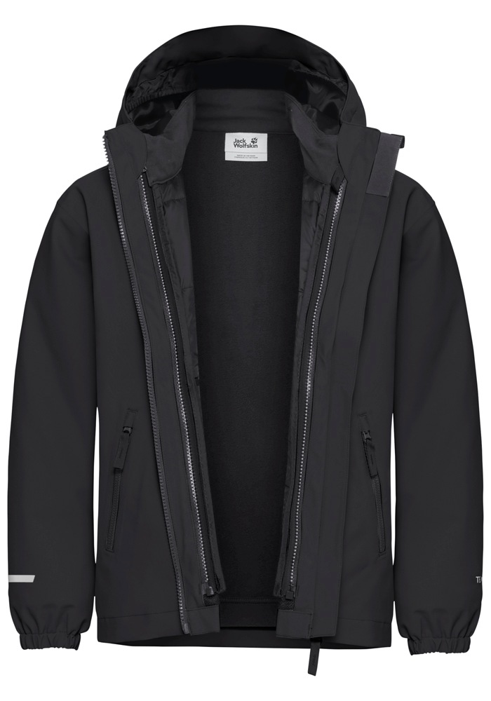 Jack Wolfskin 3-in-1-Funktionsjacke »HYBRID 3IN1 JACKET K«, mit Kapuze