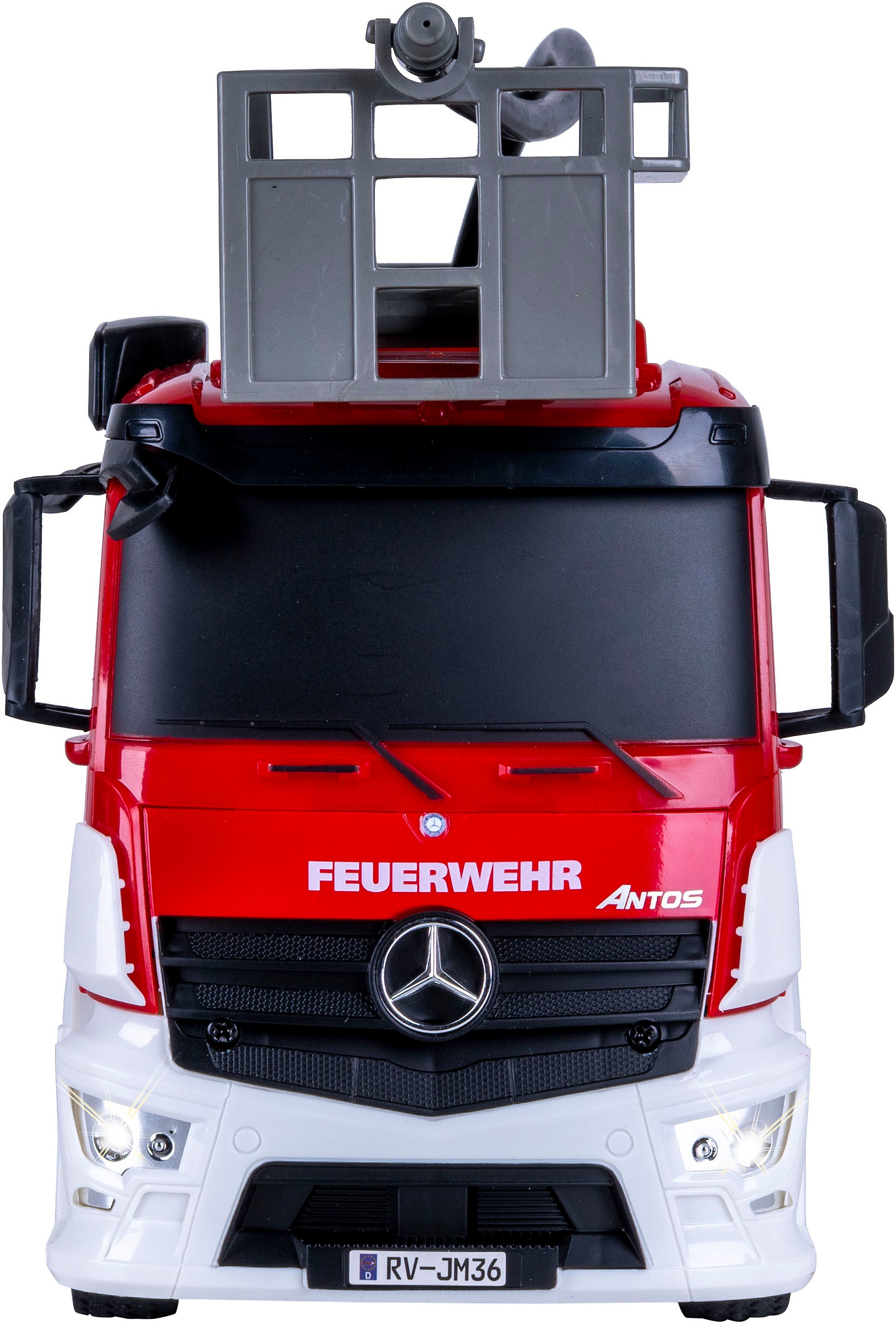 Jamara RC-LKW »Feuerwehr Drehleiter Mercedes -Benz Antos 2,4GHz«, mit Spritzfunktion; LED-Licht; Maßstab 1:26