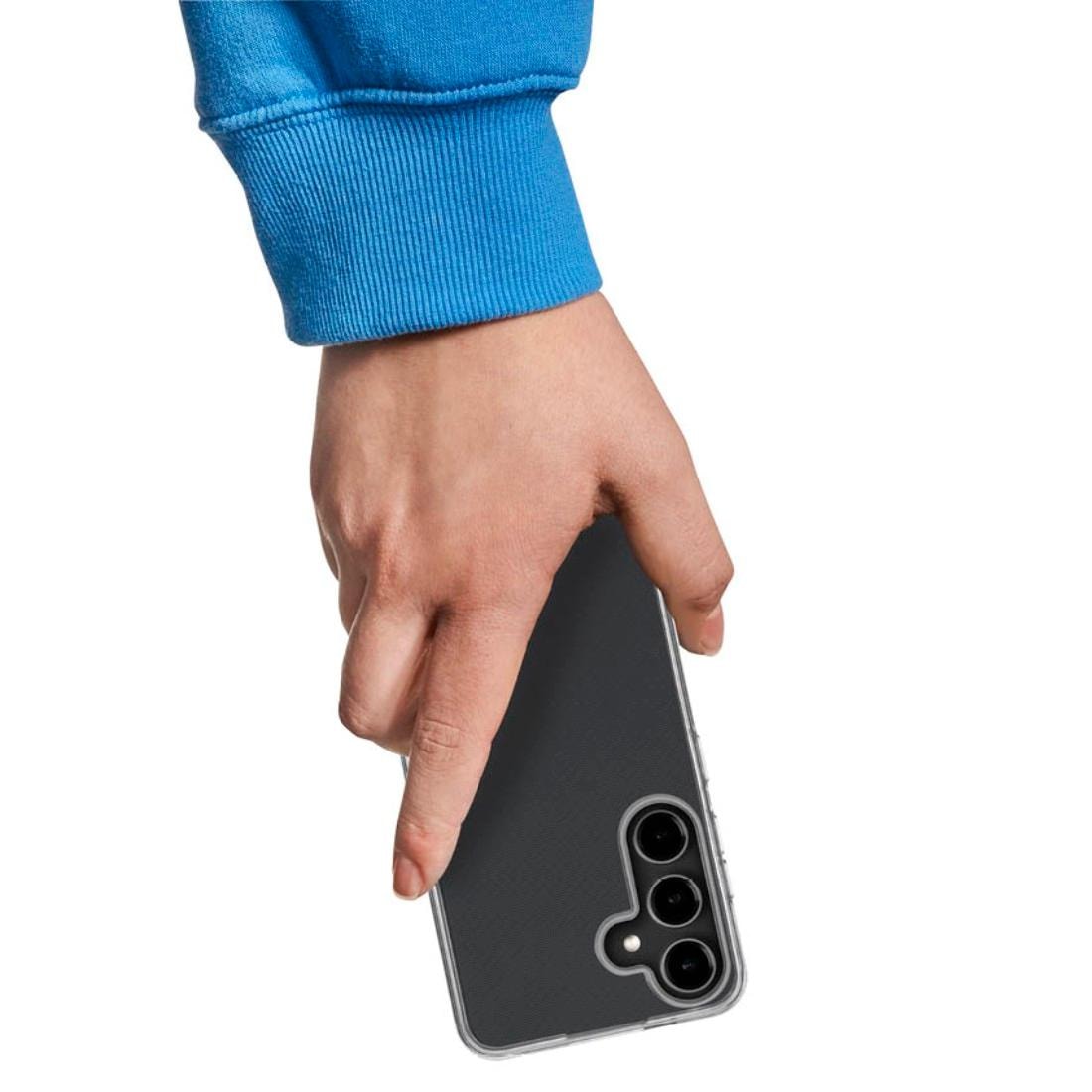 Hama Smartphone-Hülle »Handyhülle „Always Clear“ für Galaxy S25+ (kratzfest, ohne Vergilben)«, ohne schnelles Vergilben