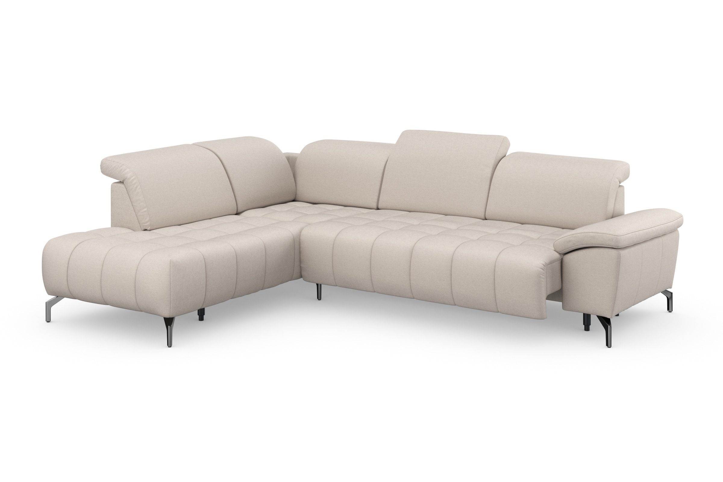 sit&more Ecksofa »Cool L-Form«, wahlweise mit Kopfteilverstellung und Vorziehsitz motorisch