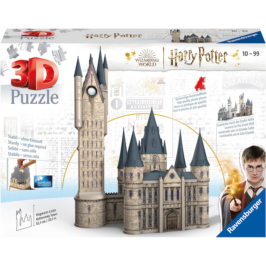 Ravensburger 3D-Puzzle »Harry Potter Hogwarts Schloss - Astronomieturm«, (615 tlg.)