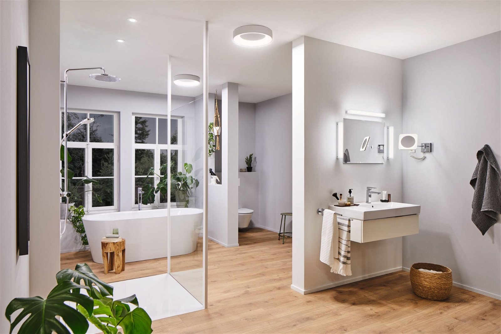 Paulmann LED Wandleuchte »Jora IP44 White Switch 60lm 230V 3,3W Chrom, Weiß günstig online kaufen