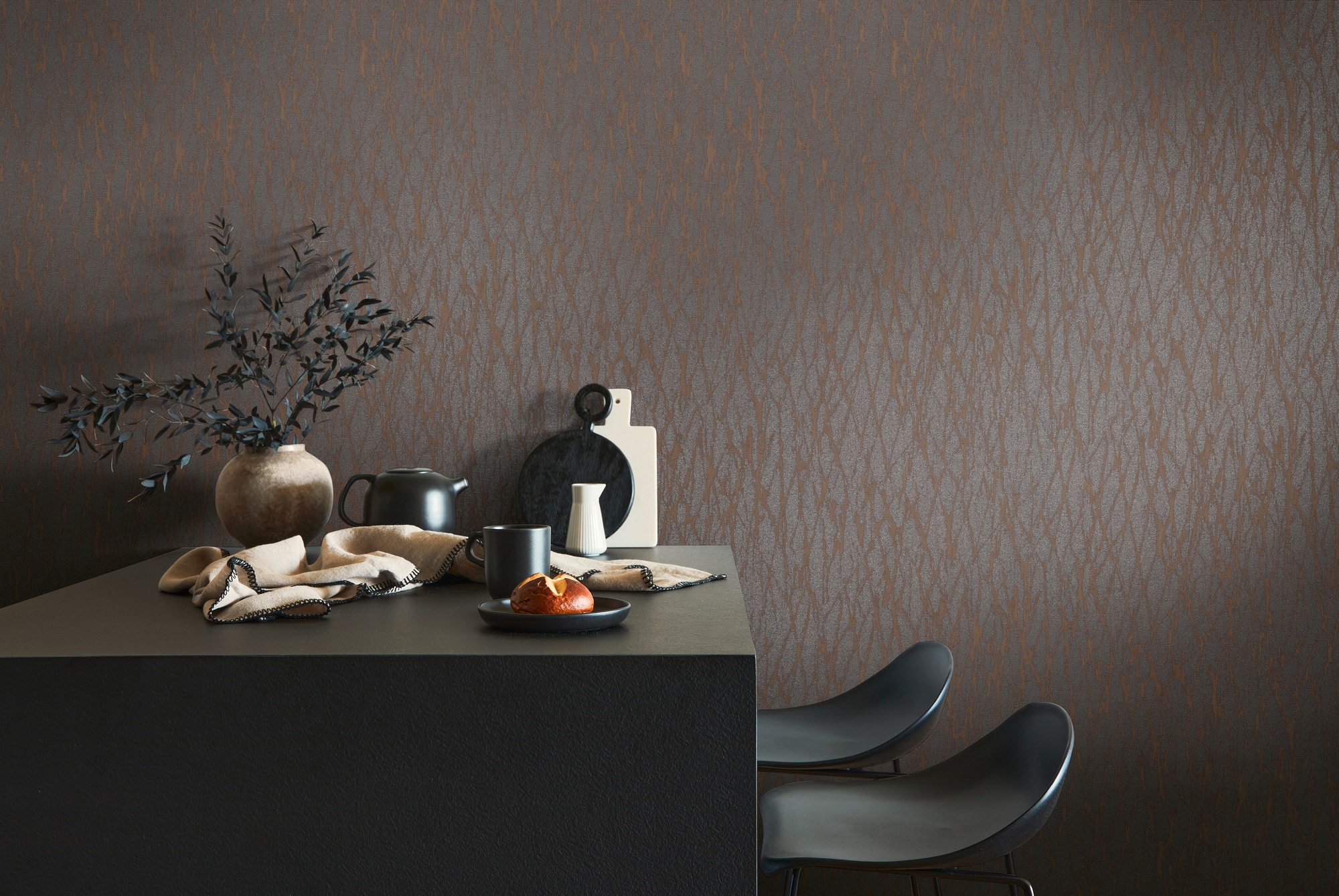 living walls Vliestapete »Smart«, leicht glänzend, Vliestapete Steintapete für Schlafzimmer Küche Wohnzimmer Stein-Optik