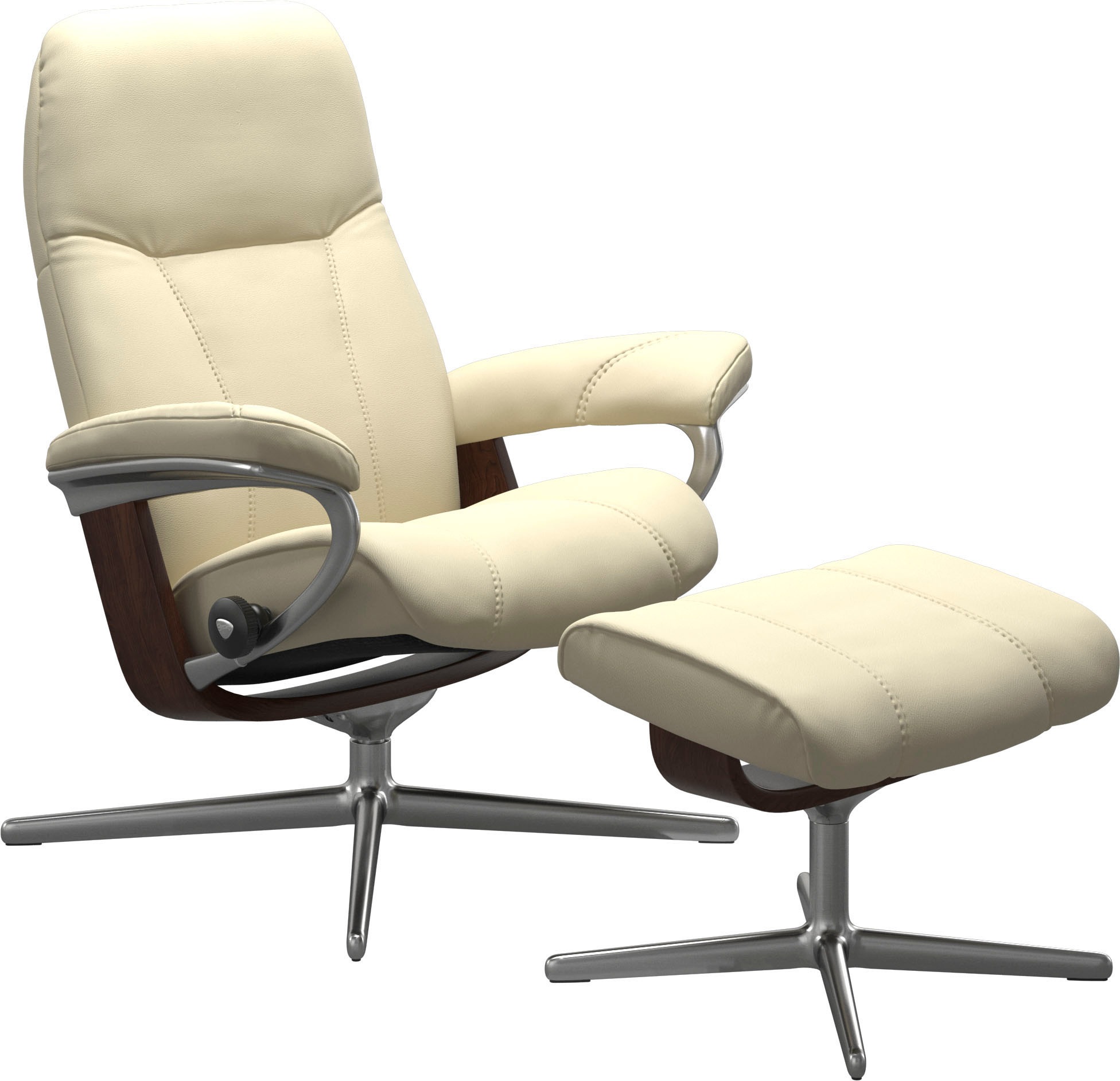 Stressless® Relaxsessel »Consul«, mit Cross Base, Größe S, M & L, Holzakzent Braun