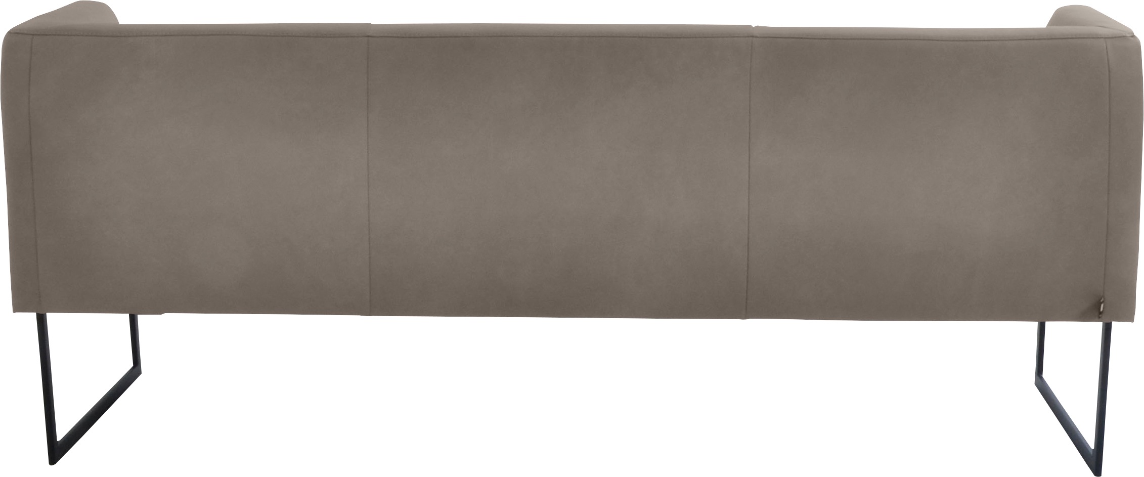 K+W Komfort & Wohnen Polsterbank »Cube«, Hammerkissenoptik, 2 Breiten, Metallkufe schwarz