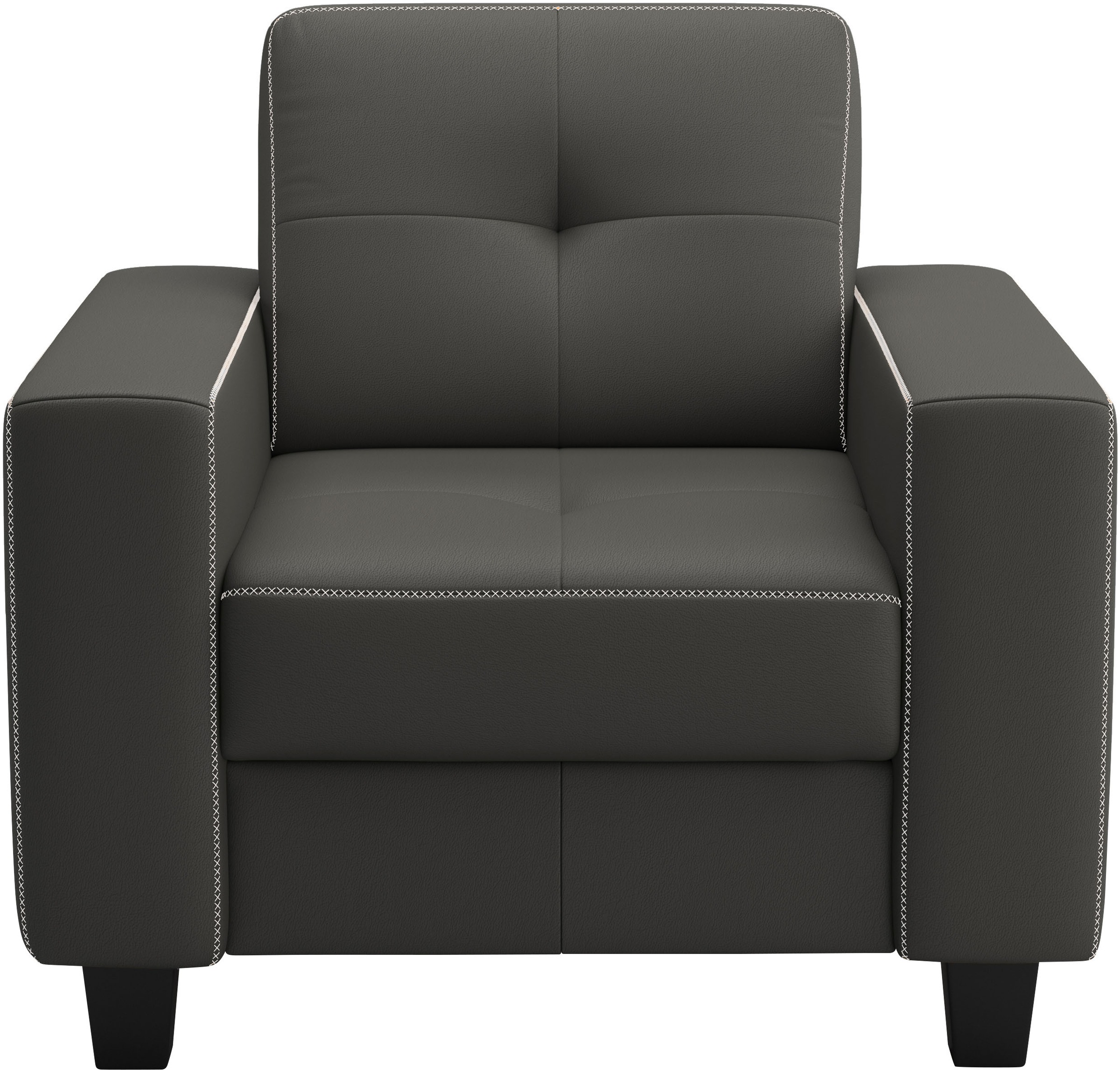 PLACES OF STYLE Sessel »Varese« Kreuznaht in beige günstig online kaufen