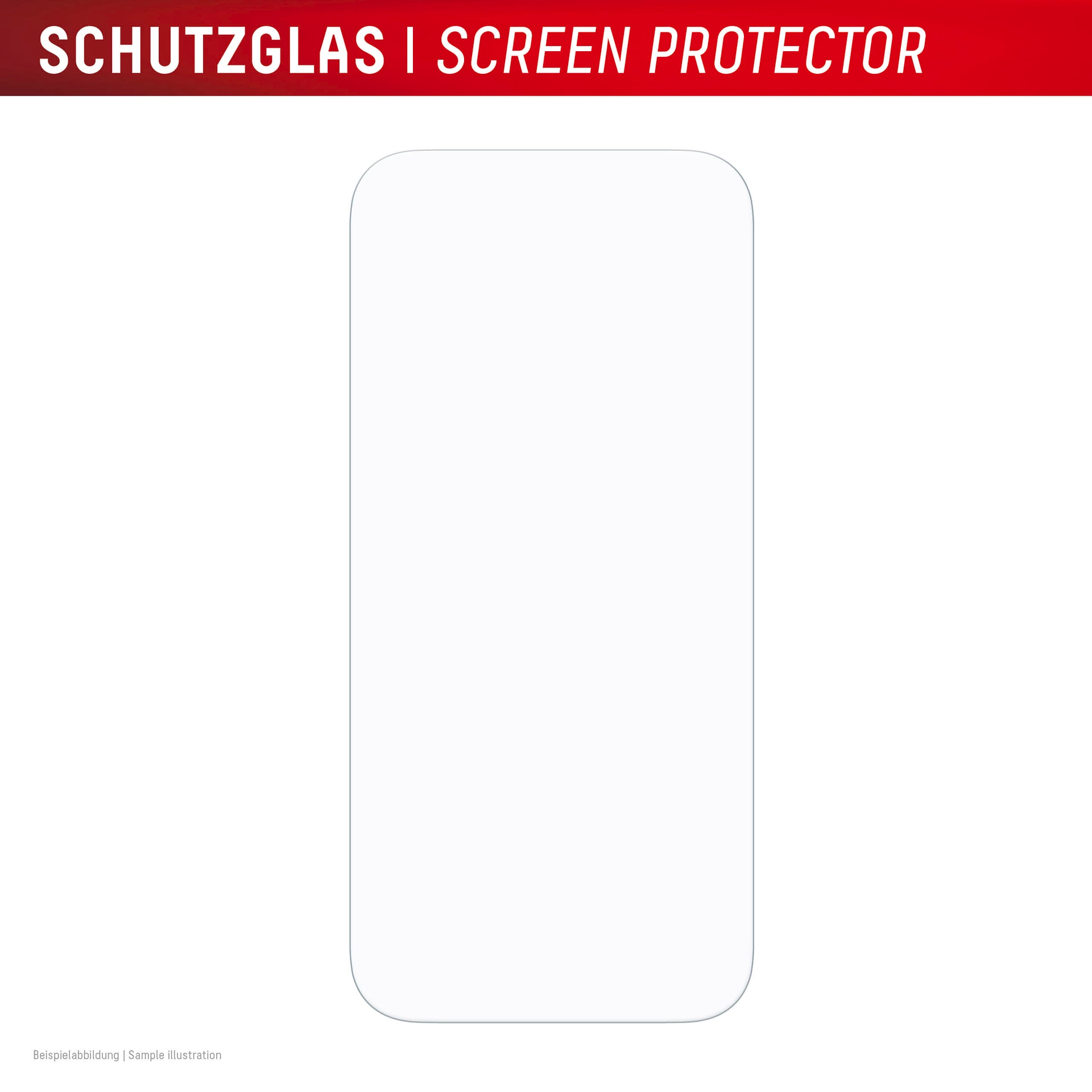 Displex Displayschutzglas »Real Glass Screen Protector + Case mit EASY-ON MountMaster« für Apple iPhone 17 Pro Displayschutzfolie, Schutzfolie, Bildschirmschutz, kratz- & stoßfest