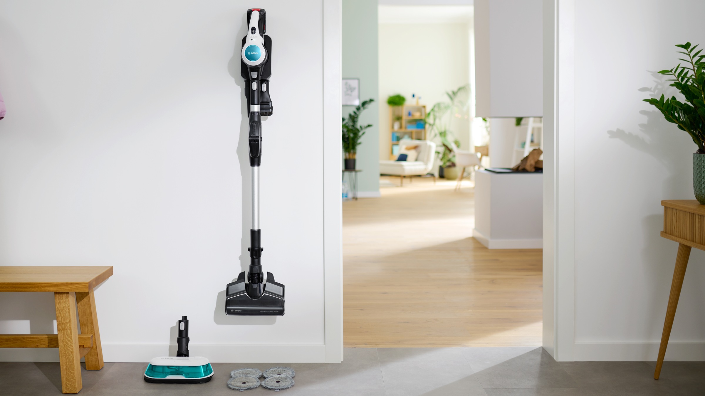 BOSCH Akku-Stielstaubsauger »Unlimited 7 ProHygienic Aqua BKS71HYG4, 2in1 S günstig online kaufen