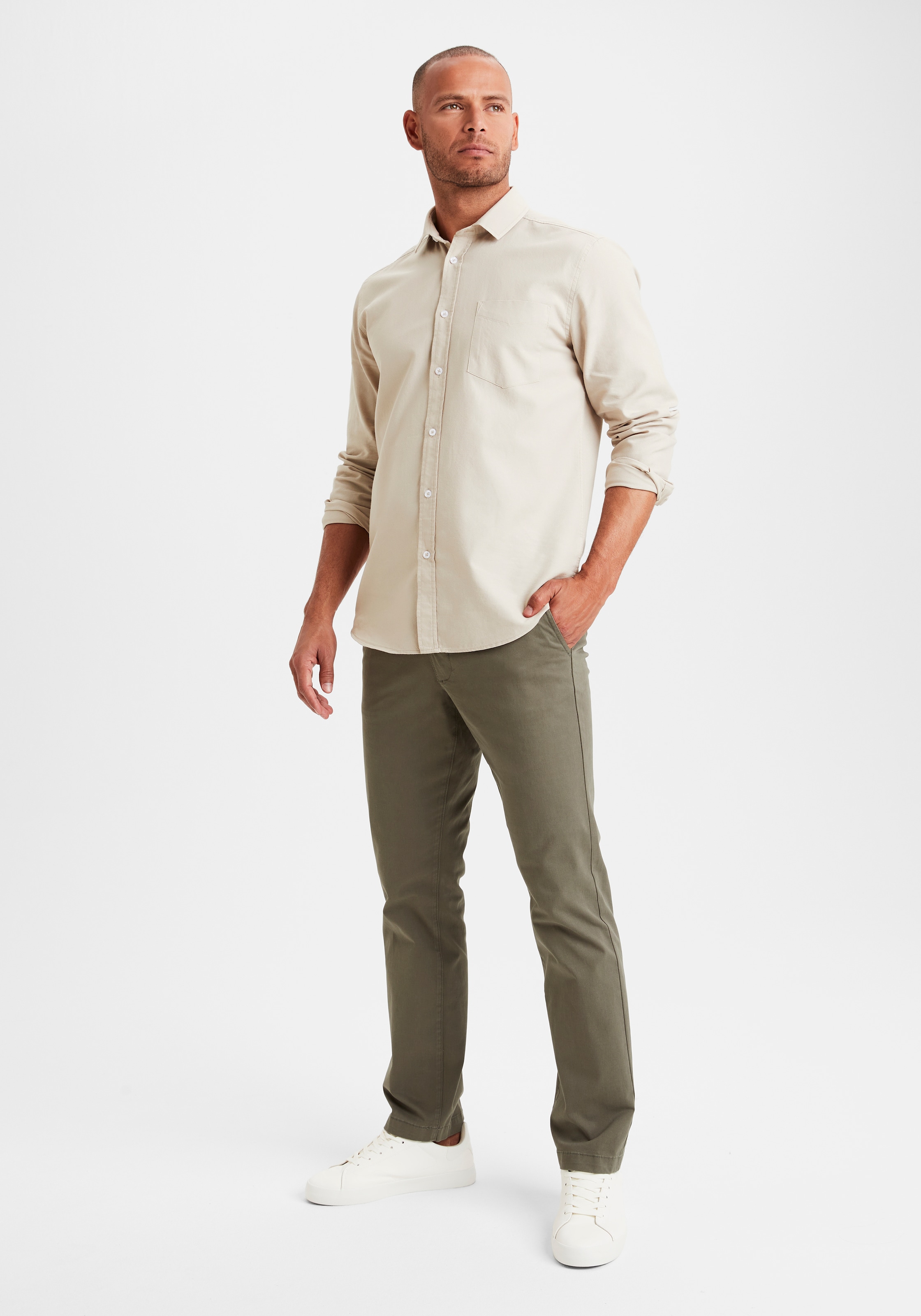 H.I.S Chinohose »regular-fit«, lange Hose, aus elastischer Baumwoll-Qualität