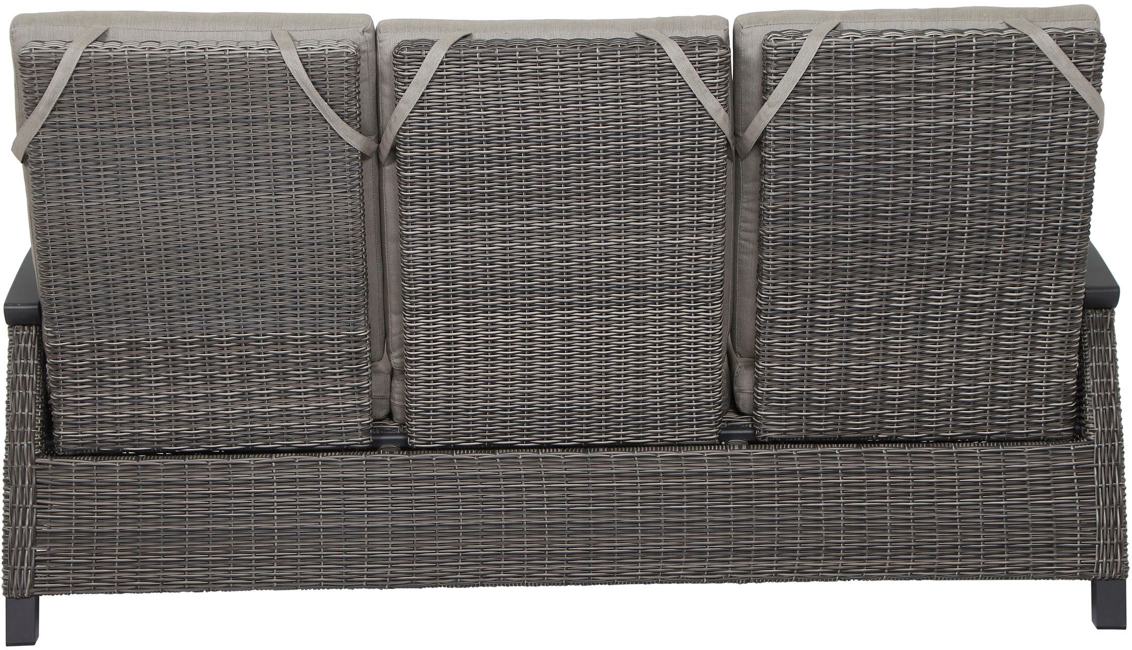 Siena Garden Gartenlounge-Set »Corido«, (Set, 9 tlg.), bestehend aus 2 Sesseln, 1 Sofa, 1 Tisch und 5 Auflagen