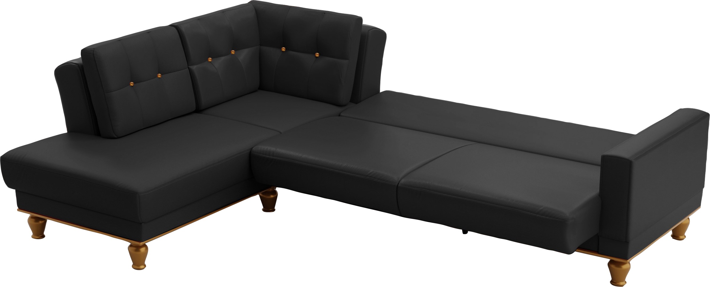 sit&more Ecksofa »Orient 5 L-Form«, mit Strass-Stein, wahlweise mit Bettfunktion und Bettkasten