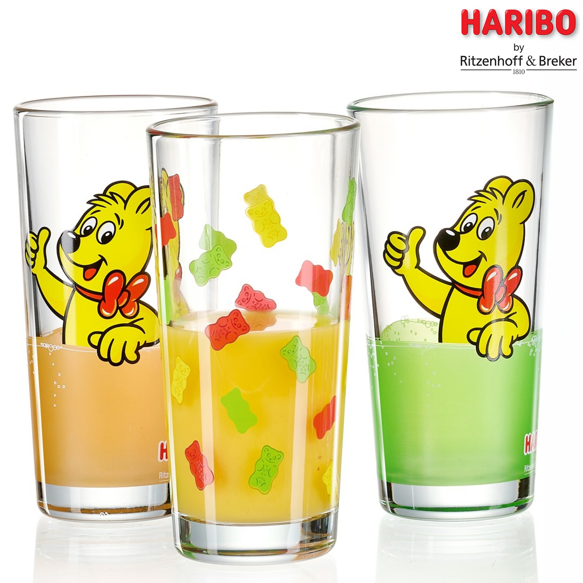 Ritzenhoff & Breker Gläser-Set »HARIBO Thumbs Up, 380 ml«, (Set, 2 tlg.), spülmaschinengeeignet