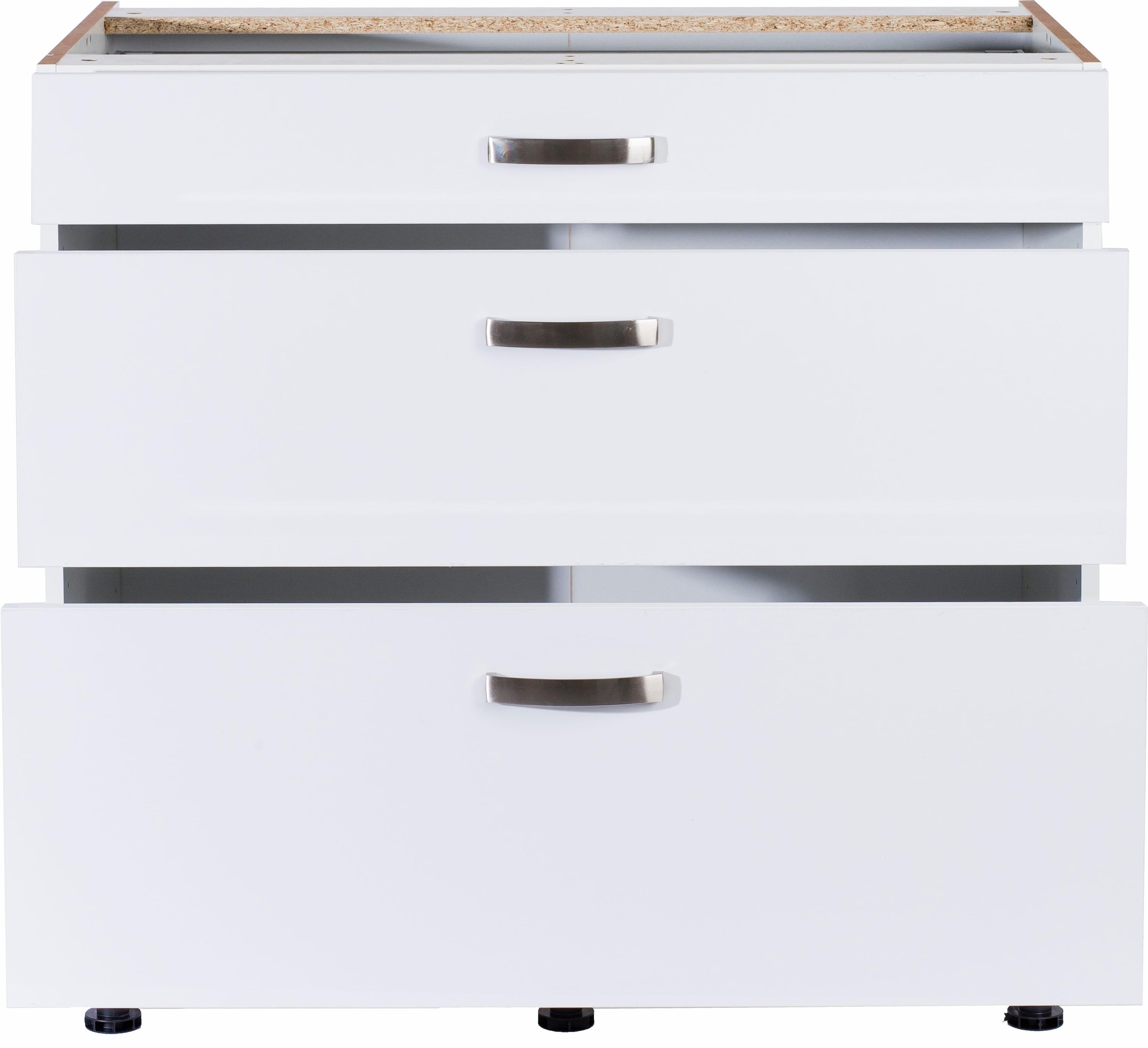 KOCHSTATION Unterschrank »KS-Cara« Breite 90 cm, mit Vollauszügen und Soft-Close-Funktion