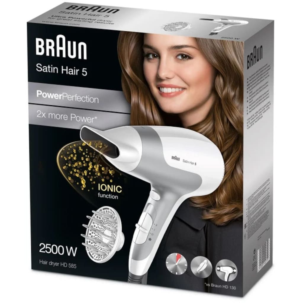 Braun Ionic-Haartrockner »Braun Satin Hair 5 Power Perfection«, 2500 W, Leistungsstarke 2500W