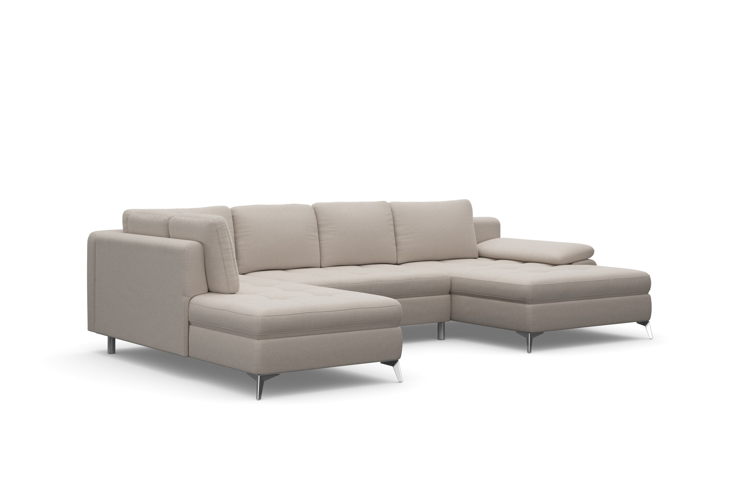 sit&more Wohnlandschaft »Latigo U-Form«, mit Recamiere, wahlweise mit Bettfunktion und Bettkasten
