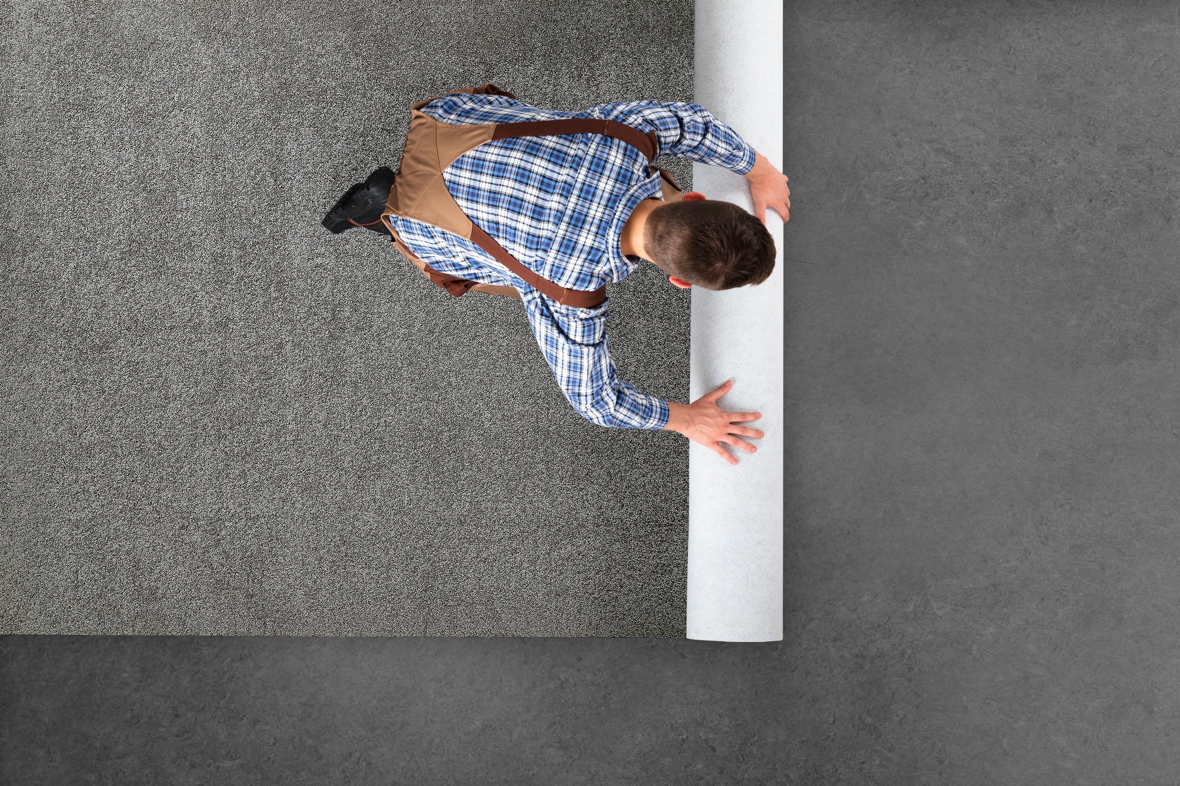 Andiamo Teppichboden »Genua, Kräuselvelours, Made in Netherlands«, rechteckig, 1,5 mm Höhe, Uni-Farben, Breite 400 cm, sehr weicher Flor, Schlafzimmer, Wohnzimmer